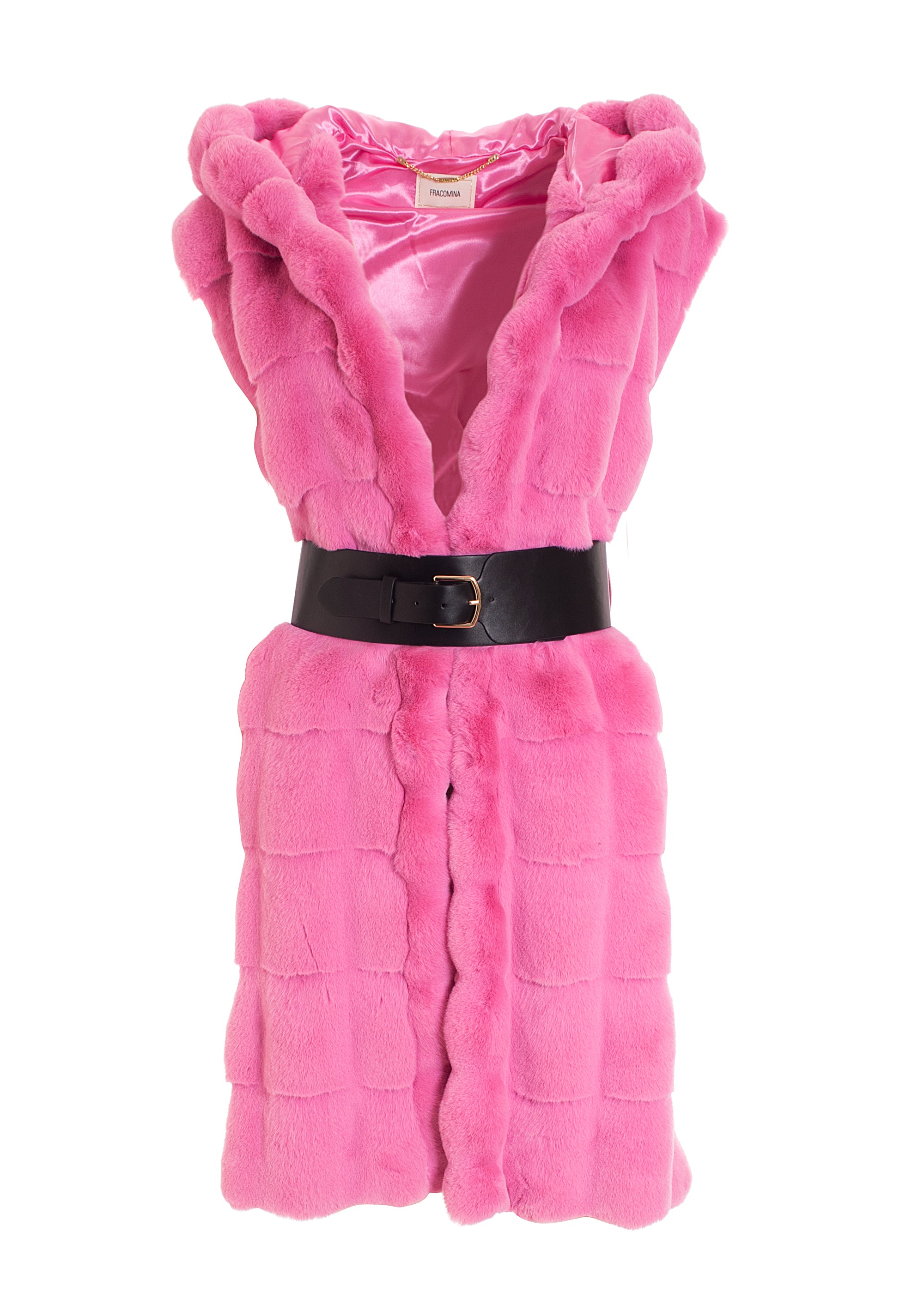 Gilet regular midi in eco pelliccia-FRACOMINA-FR22WC4007W54801-226-FA-XS