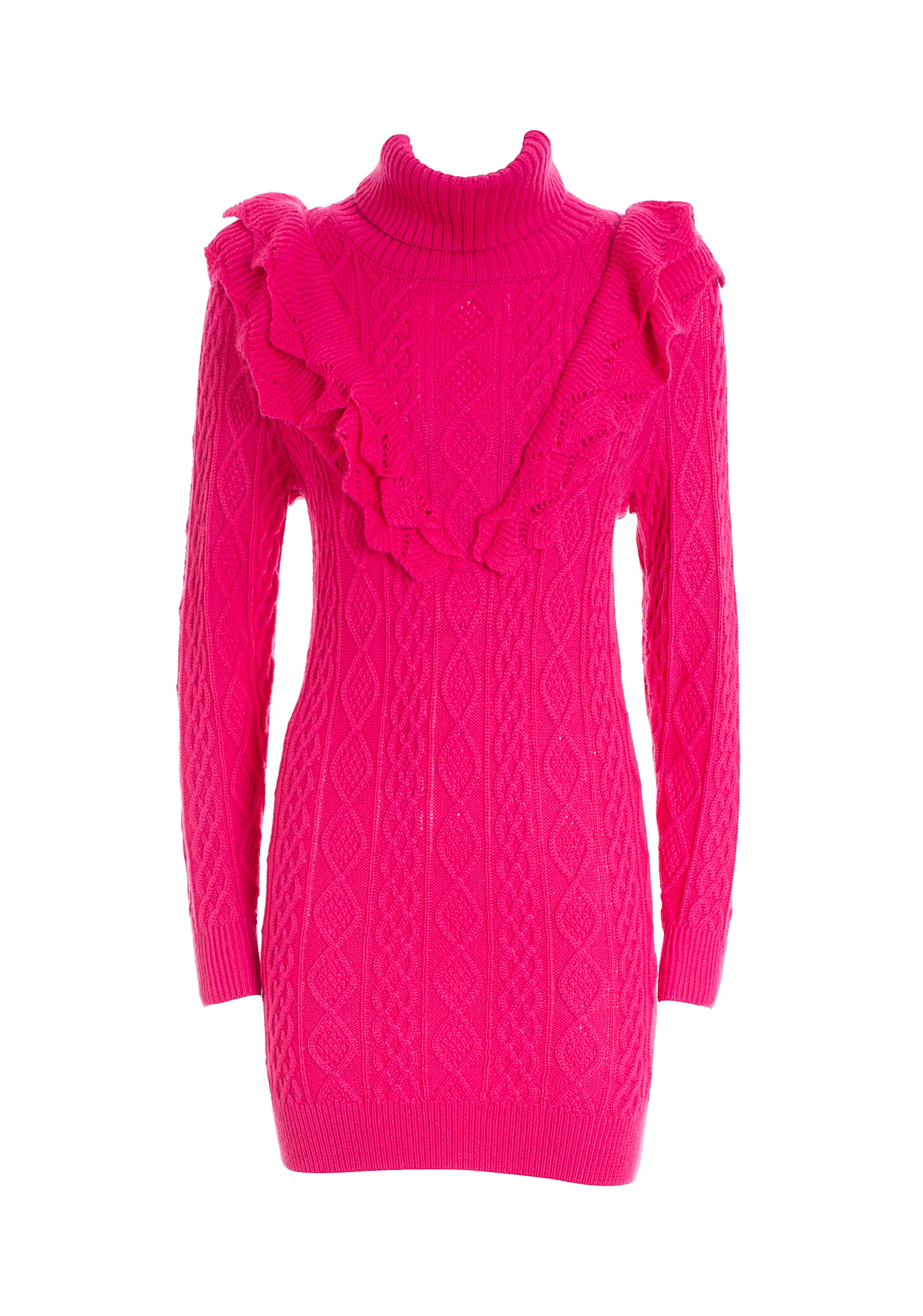 Abito slim mini in maglia con trecce-FRACOMINA-FR22WD5013K45701-148-FA-XS