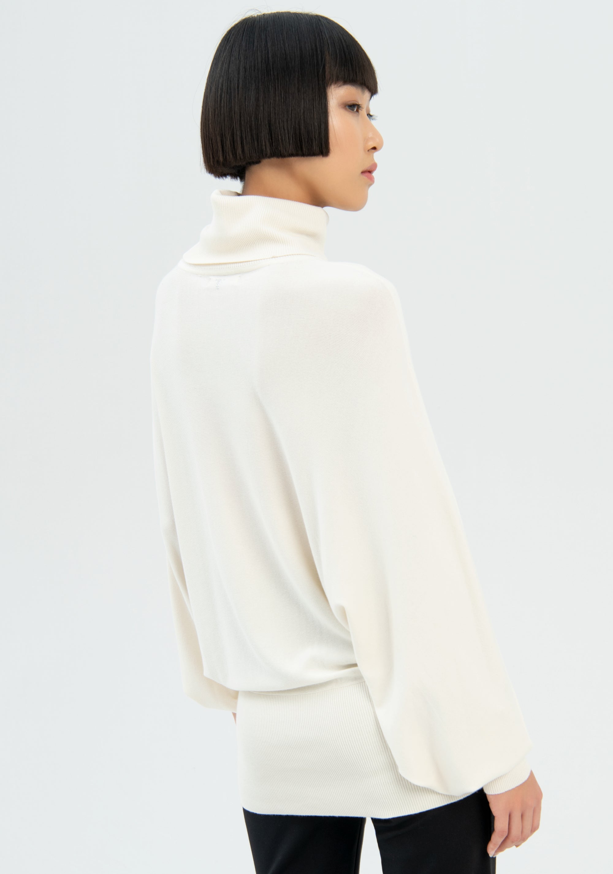 Maglia ampia con collo alto-FRACOMINA-FR22WT7003K42101-108-FA-XS