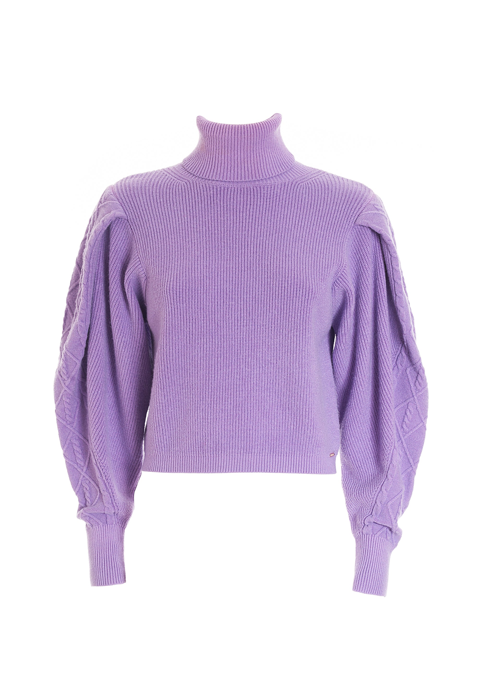 Maglia slim a coste con collo alto-FRACOMINA-FR22WT7039K45901-I89-FA-XS