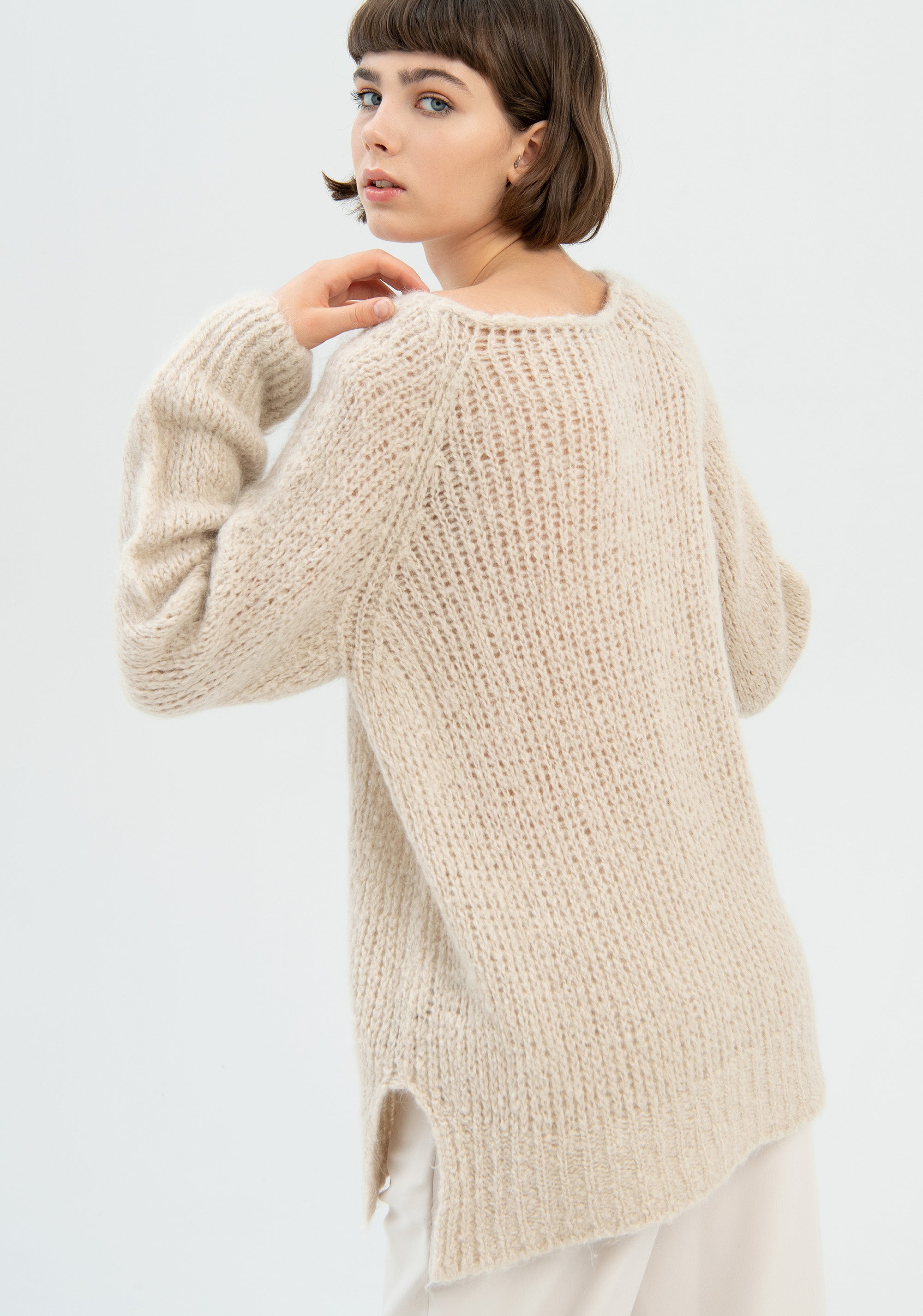 Maglia ampia con mohair-FRACOMINA-FR22WT7048K495F8-L20-FA-XS