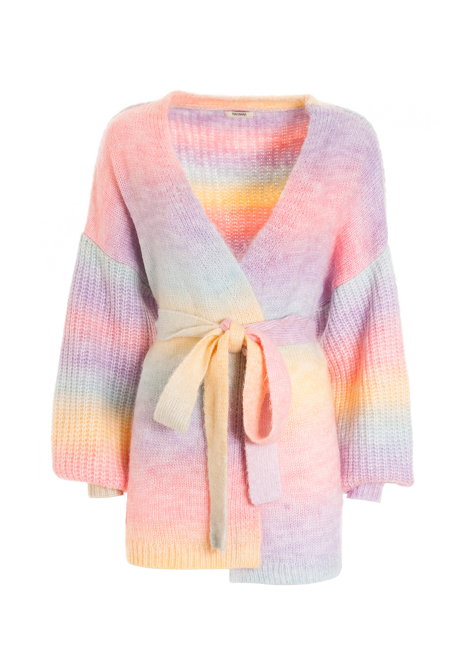 Cardigan over aperto multi colore-FRACOMINA-FR22WT8006K45801-210-FA-XS