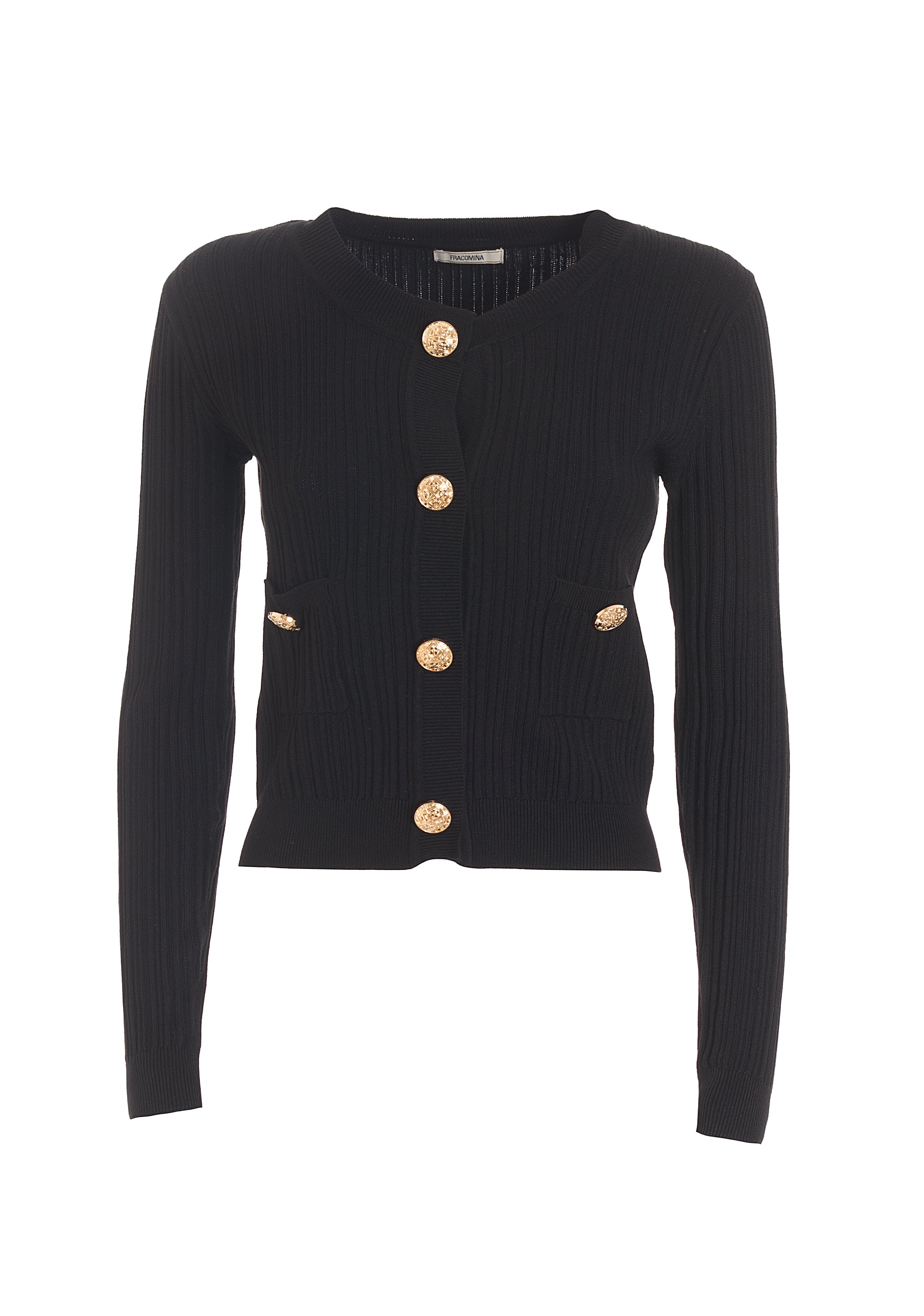 Cardigan slim a costine-FRACOMINA-FR22WT8012K41401-053-FA-XS