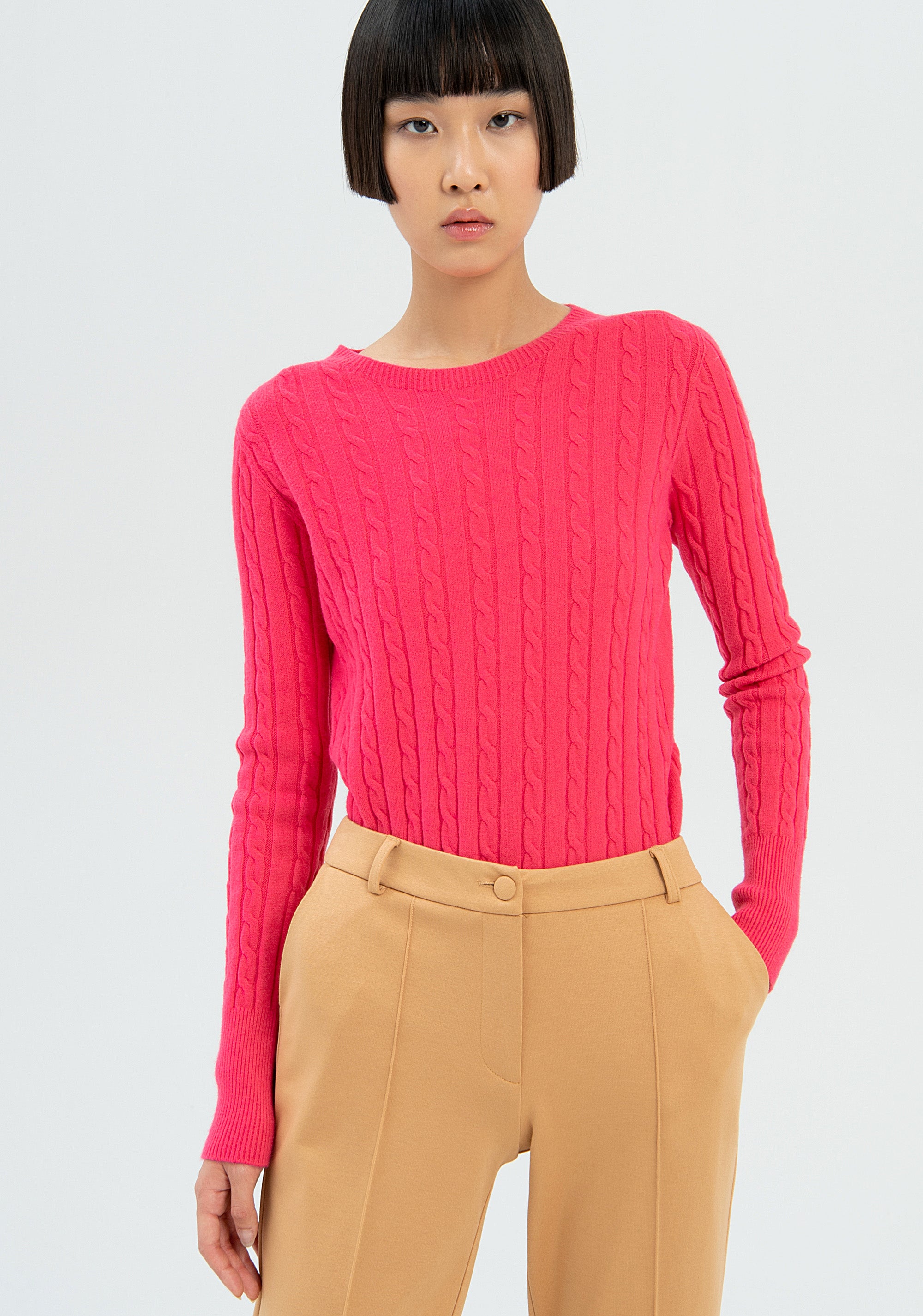 Pantalone chino regular in tessuto tecnico-FRACOMINA-FR22WV4012W49701-093-FP-36