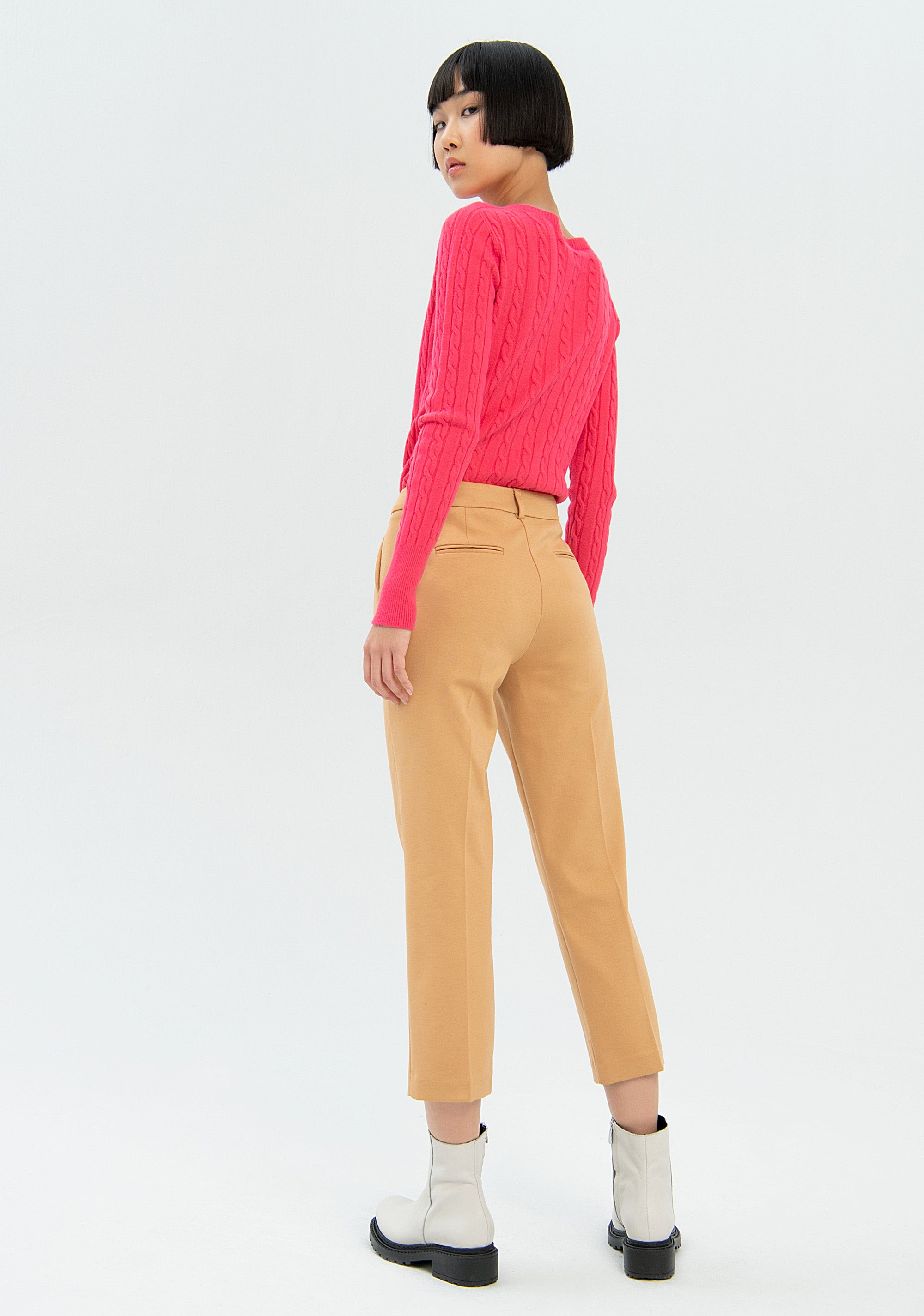 Pantalone chino regular in tessuto tecnico-FRACOMINA-FR22WV4012W49701-093-FP-36