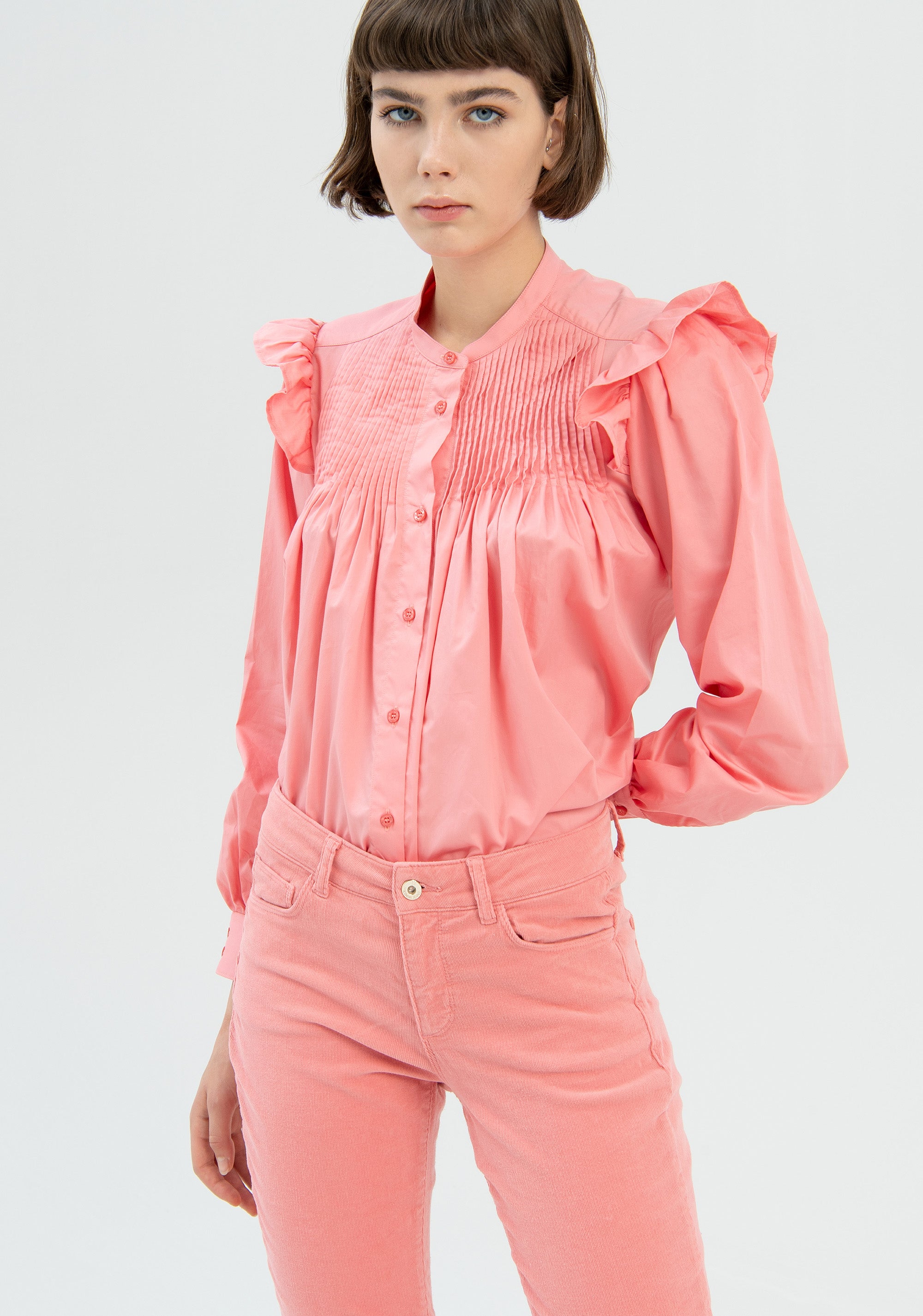 Jeans slim effetto perfect shape in gabardine-FRACOMINA-FR22WV8020W56701-107-JN-24