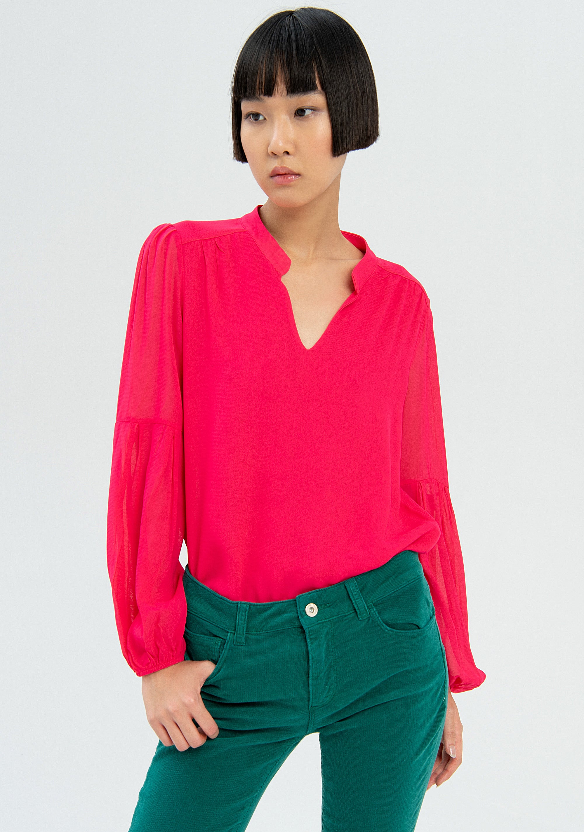 Jeans bootcut effetto perfect shape in gabardine-FRACOMINA-FR22WV8021W56701-E13-JN-24