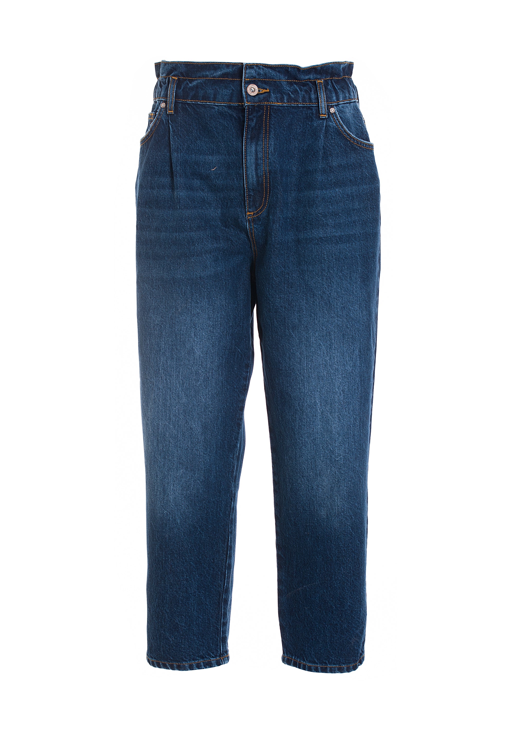 Jeans carrot in denim con lavaggio medio-FRACOMINA-FR22WVD003D429O1-130-JN-24
