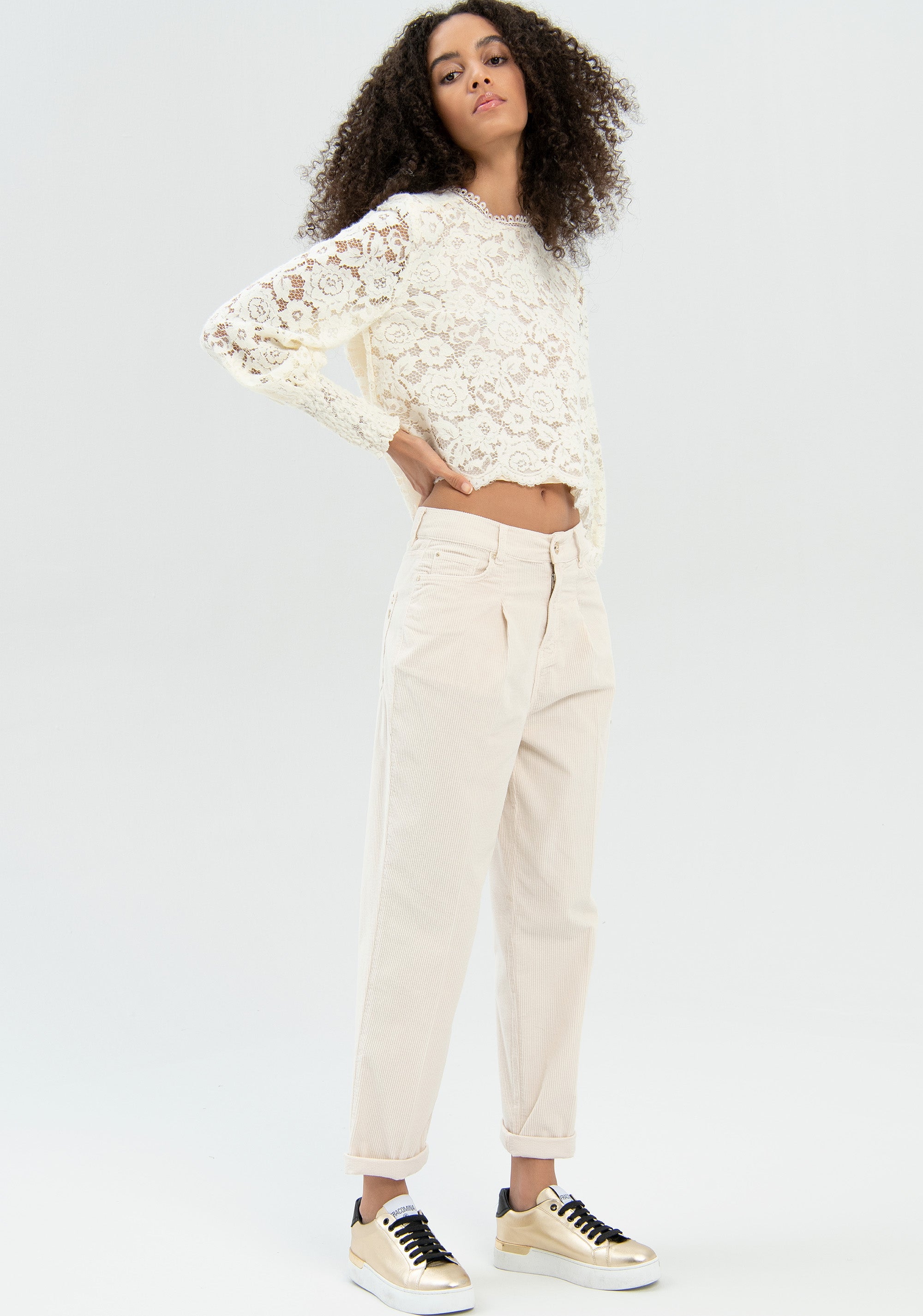 Pantalone carrot in velluto mille righe-FRACOMINA-FR22WVD003W56901-108-JN-24