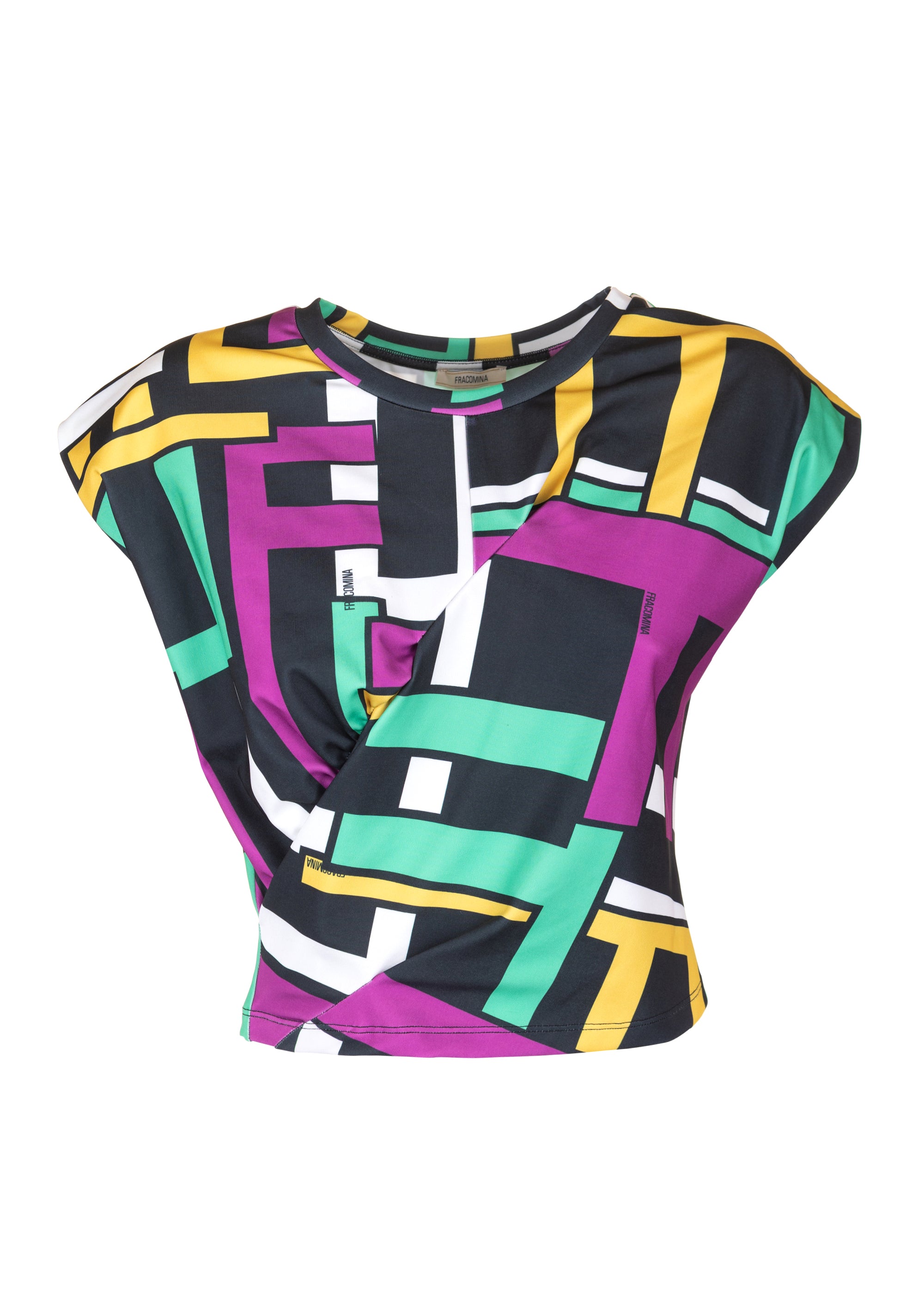 Top cropped in fantasia geometrica