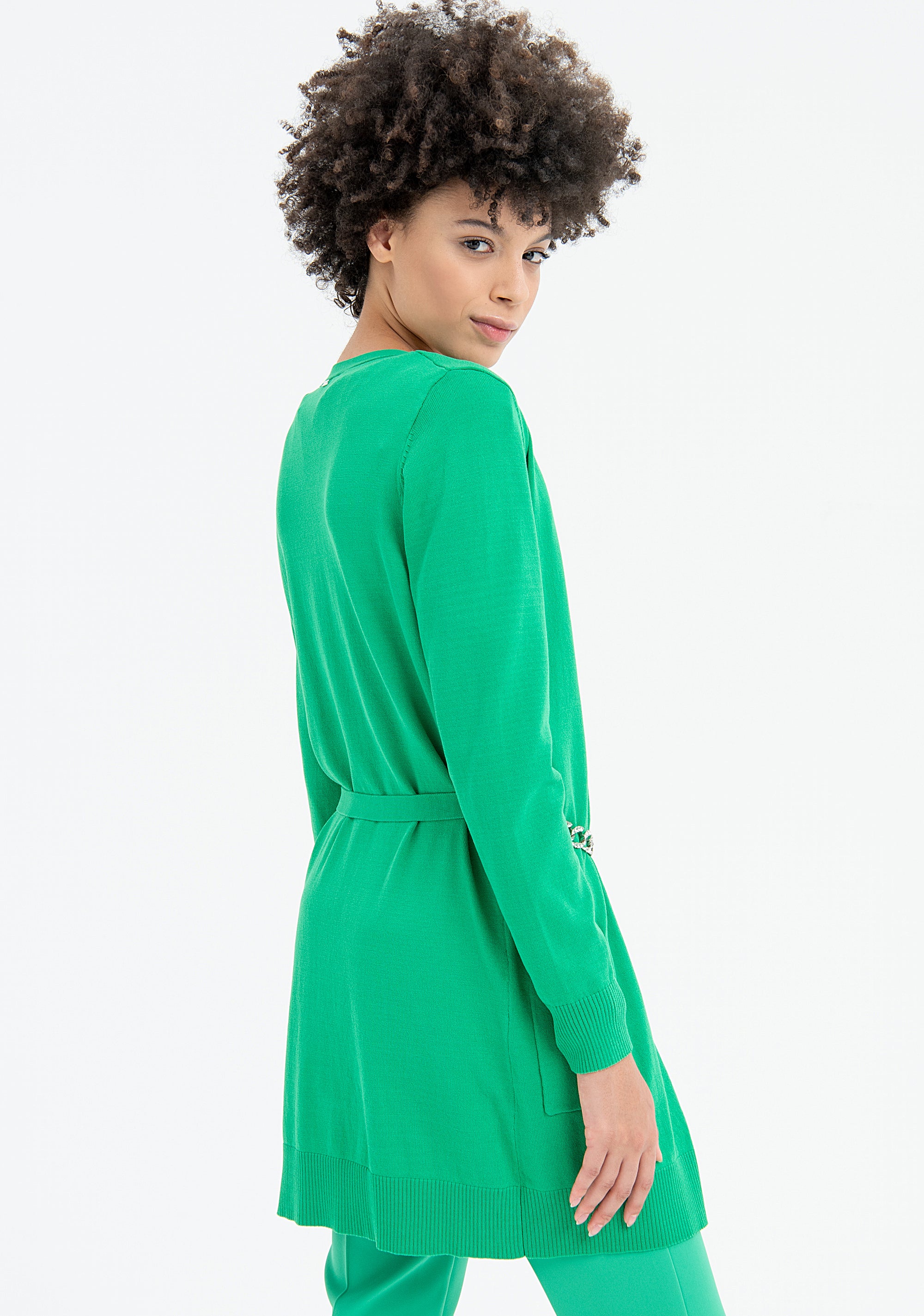 Cardigan regular lungo