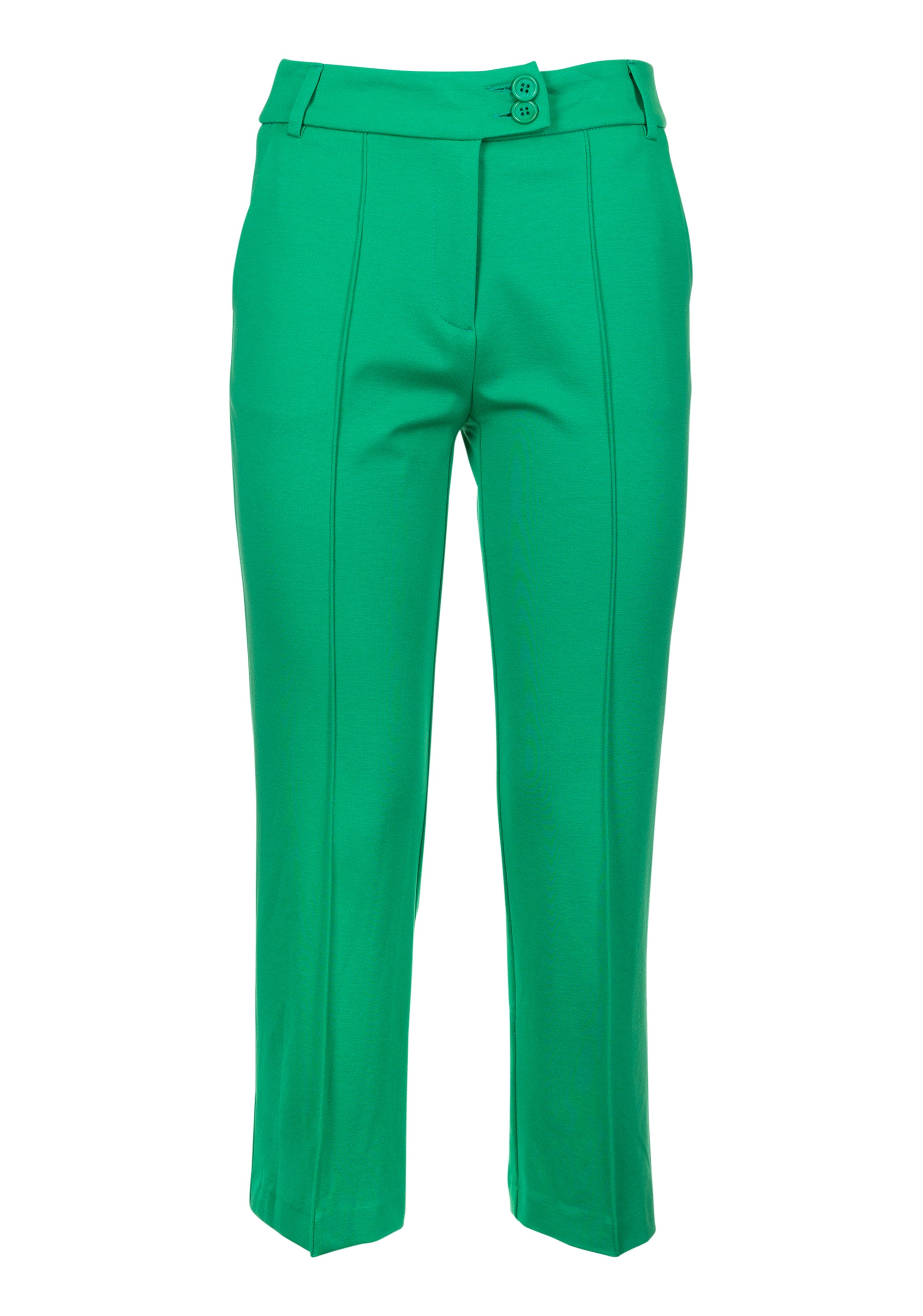 Pantalone cropped in tessuto stretch