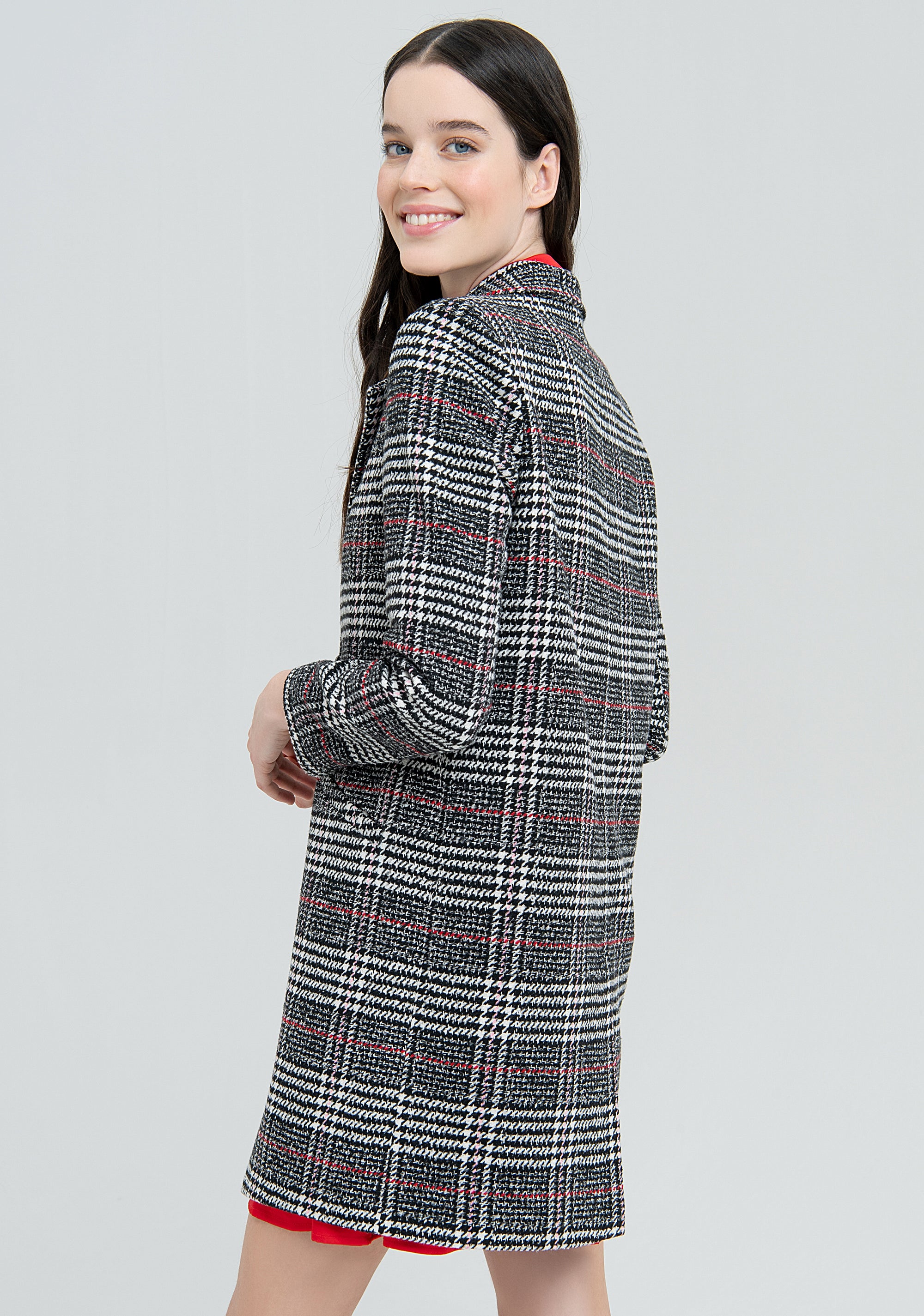 Cappotto regular in tartan-FRACOMINA-FS22WC1004W58501-L68-FA-XS