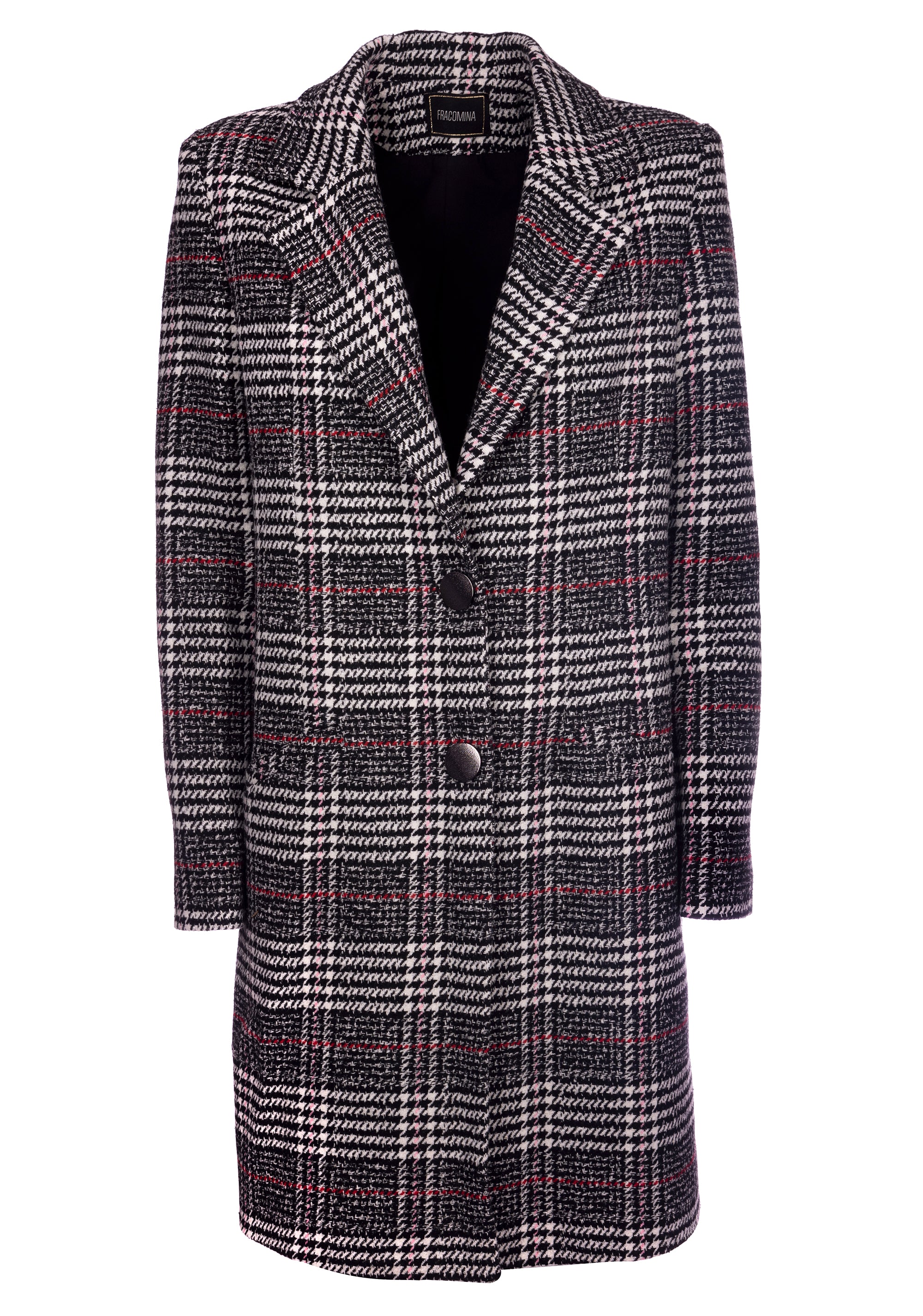 Cappotto regular in tartan-FRACOMINA-FS22WC1004W58501-L68-FA-XS