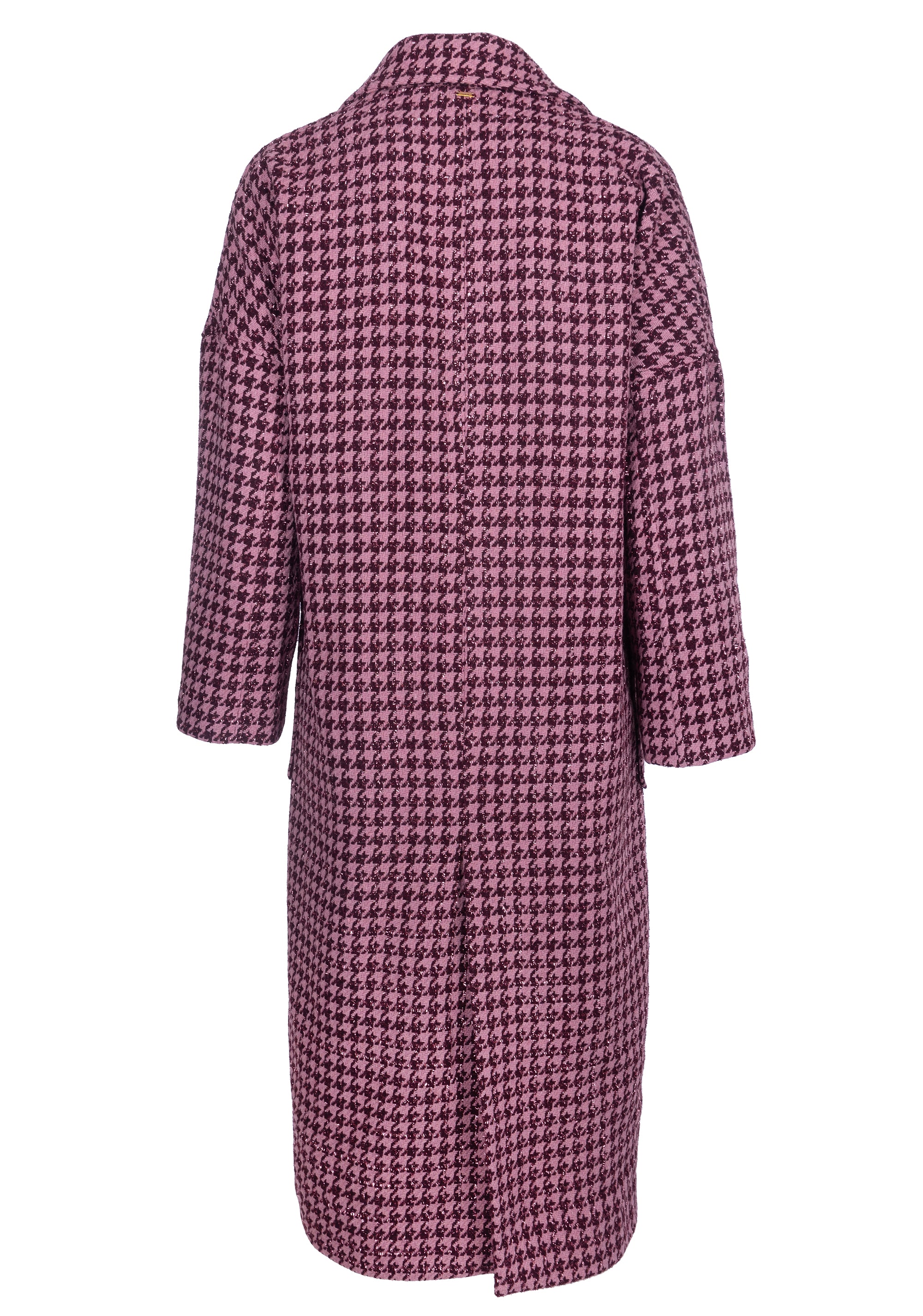 Cappotto over lungo in pied de poule