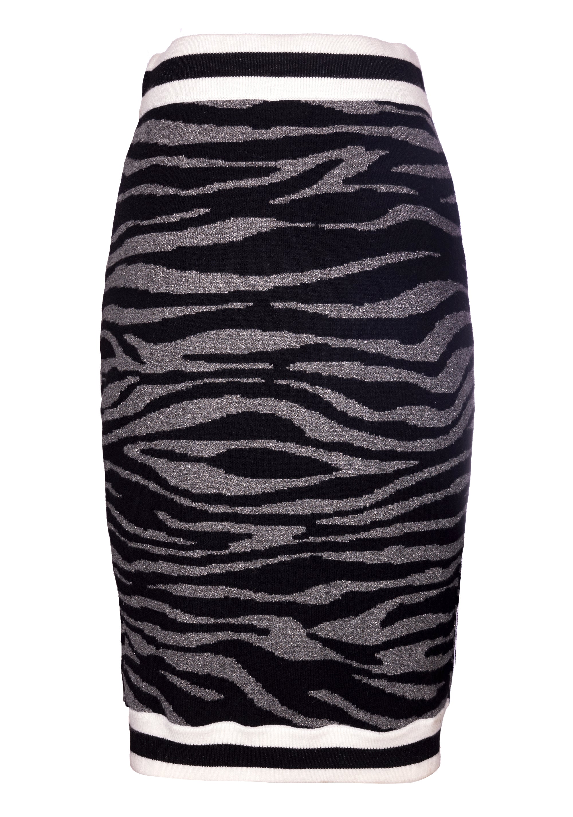 Gonna a tubino slim midi in jacquard animalier-FRACOMINA-FS22WG4004K499F8-580-FA-XS