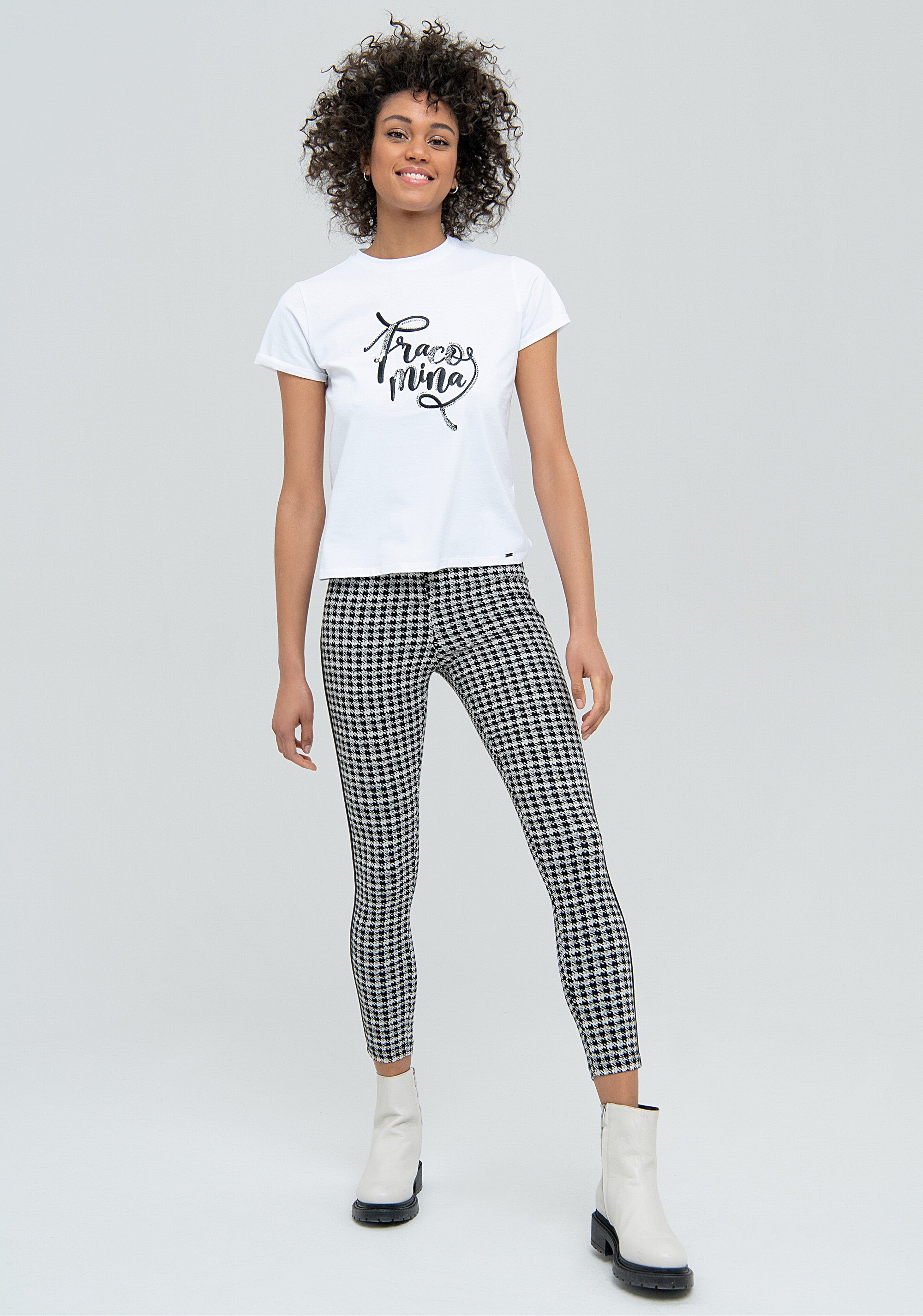 T-shirt regular in jersey di cotone