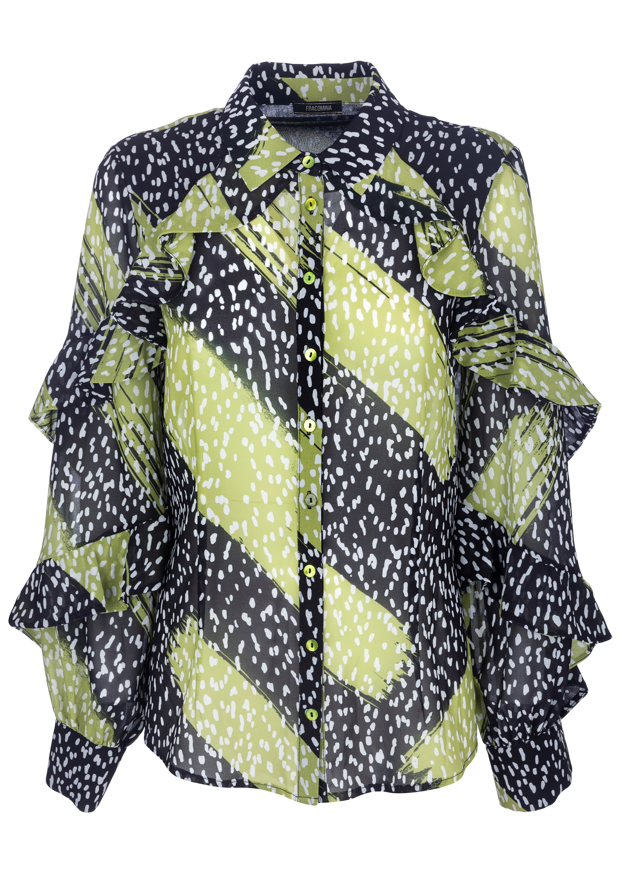 Camicia regular in fantasia multi colore