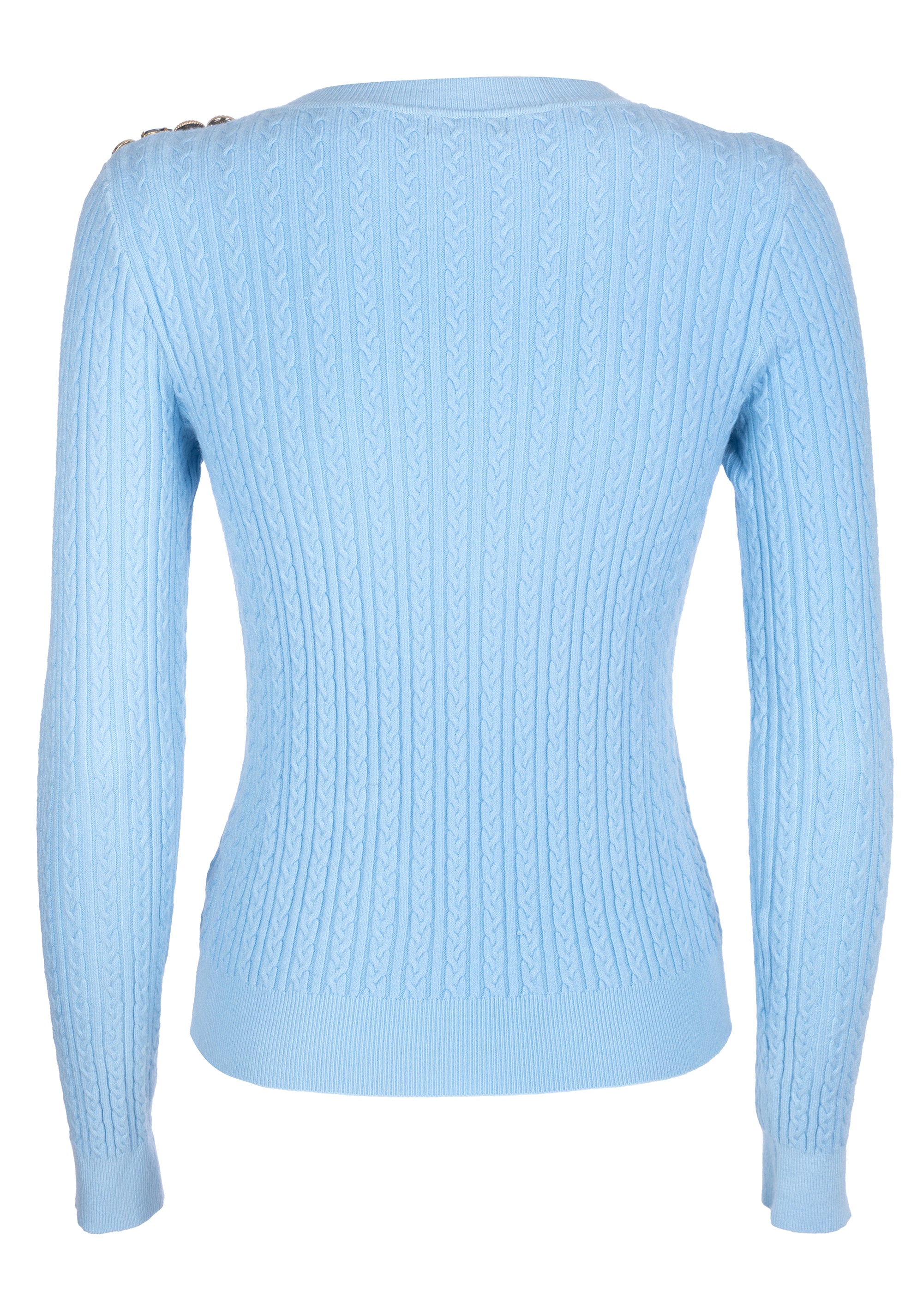 Maglia slim con trecce