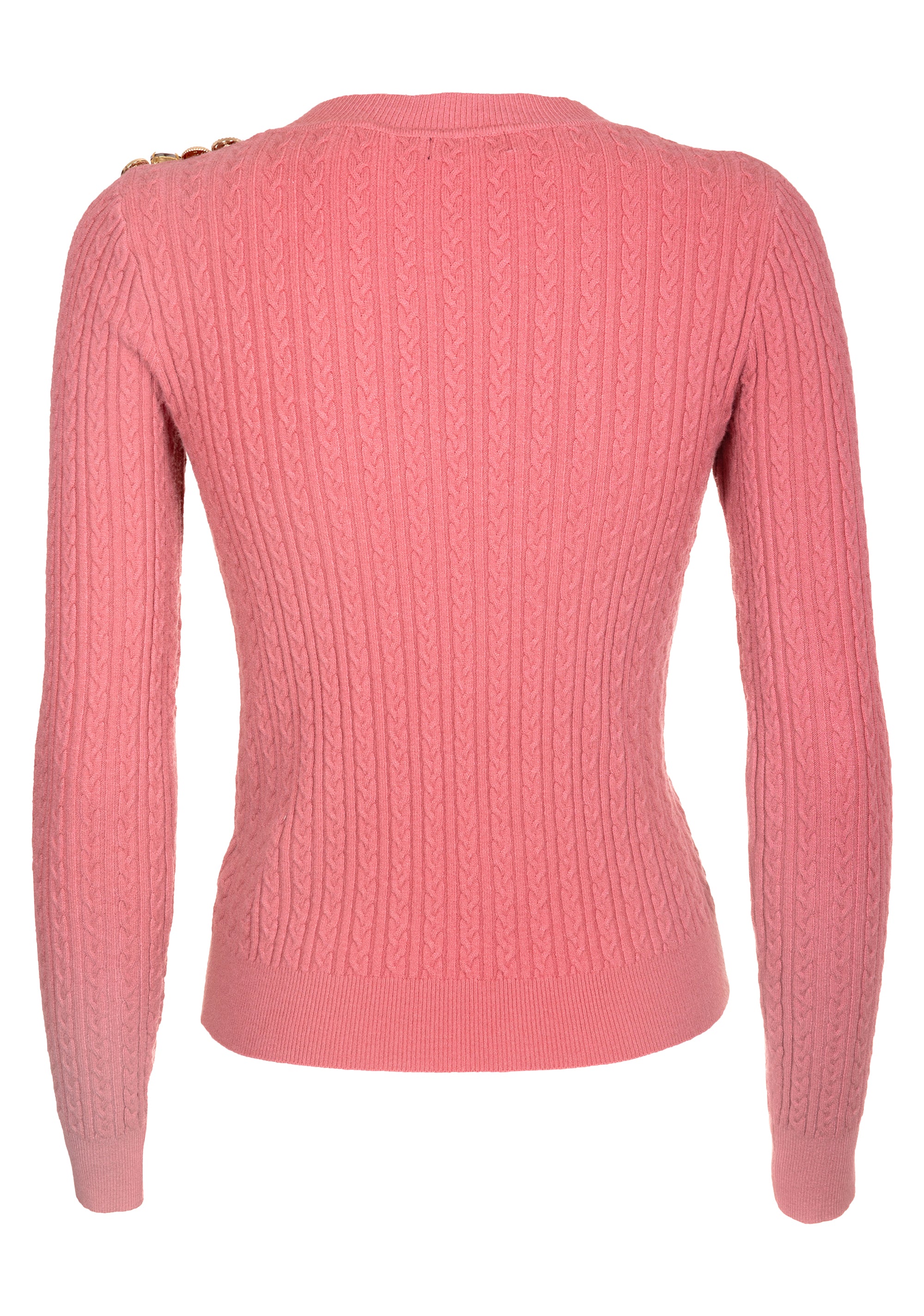Maglia slim con trecce