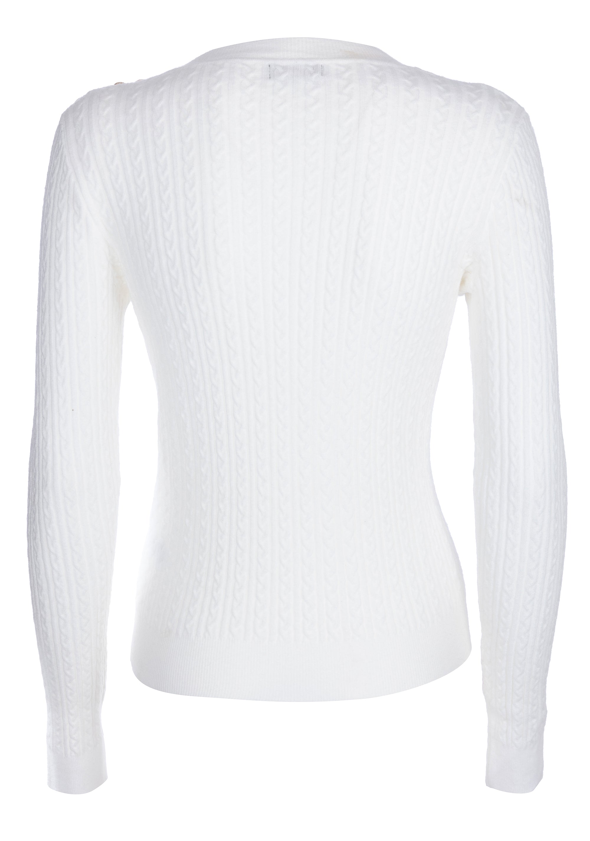 Maglia slim con trecce