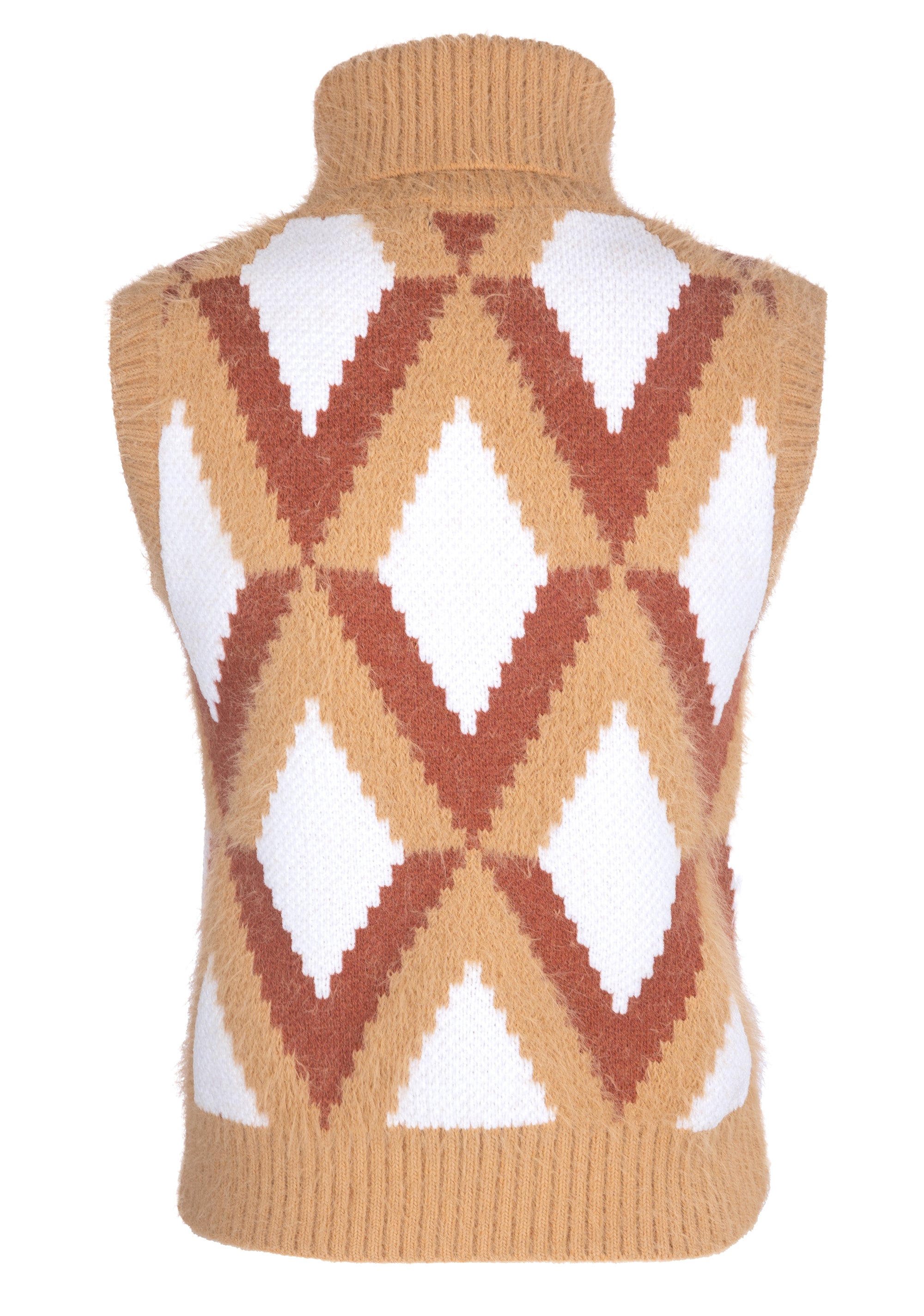Gilet regular in fantasia rombi-FRACOMINA-FS22WT7008K497F8-210-FA-XS