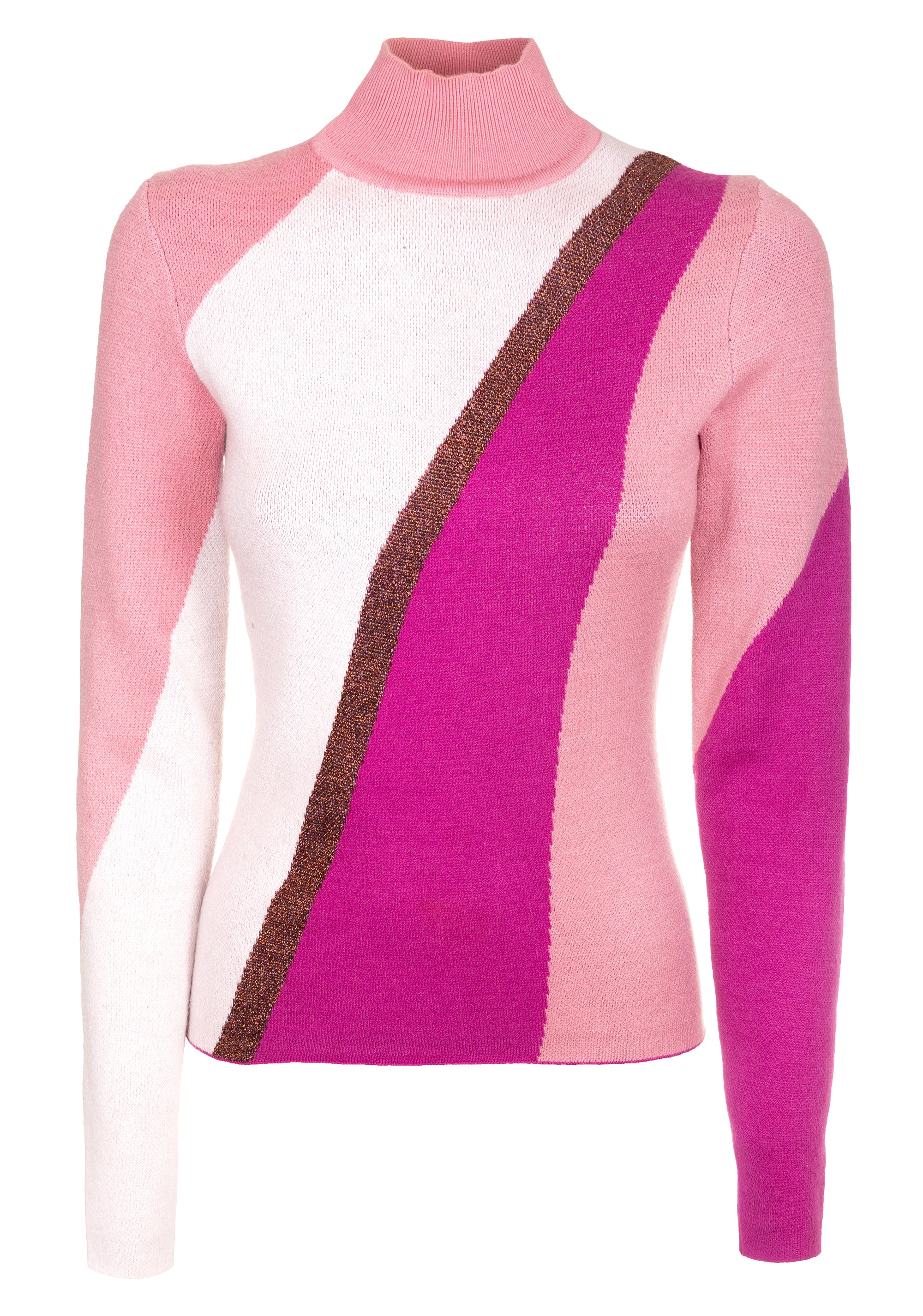 Maglia slim multi colore