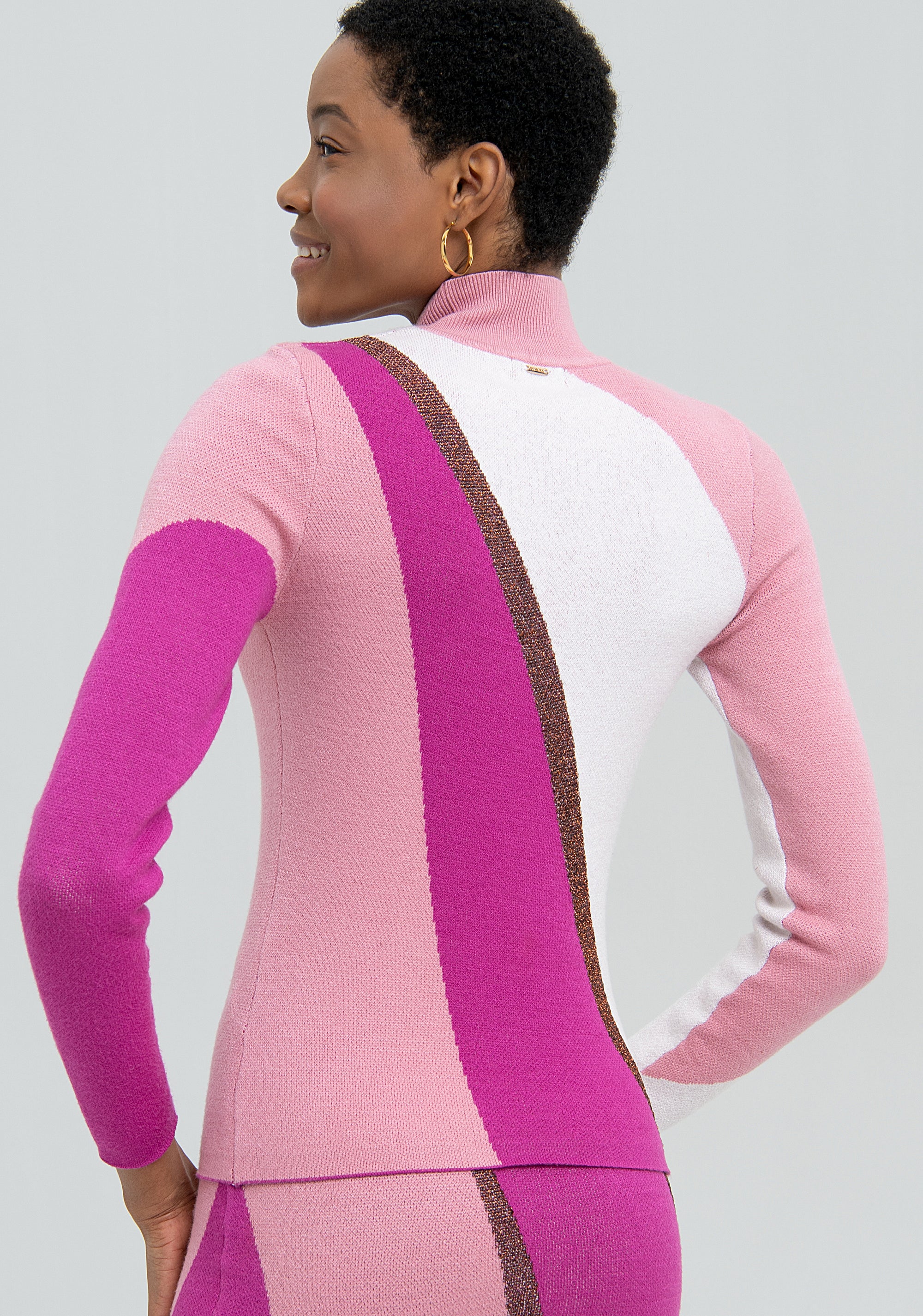 Maglia slim multi colore