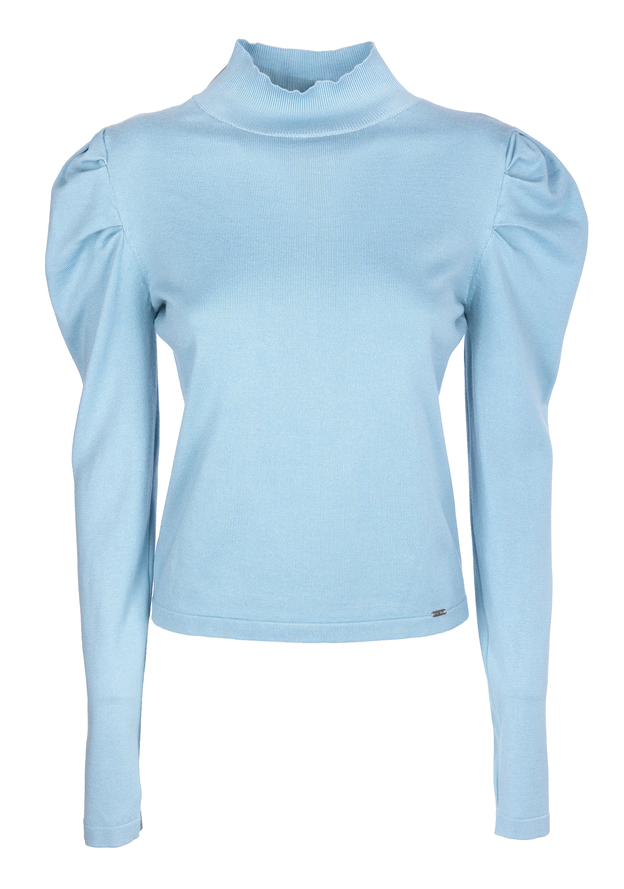 Maglia regular con maniche lunghe a sbuffo