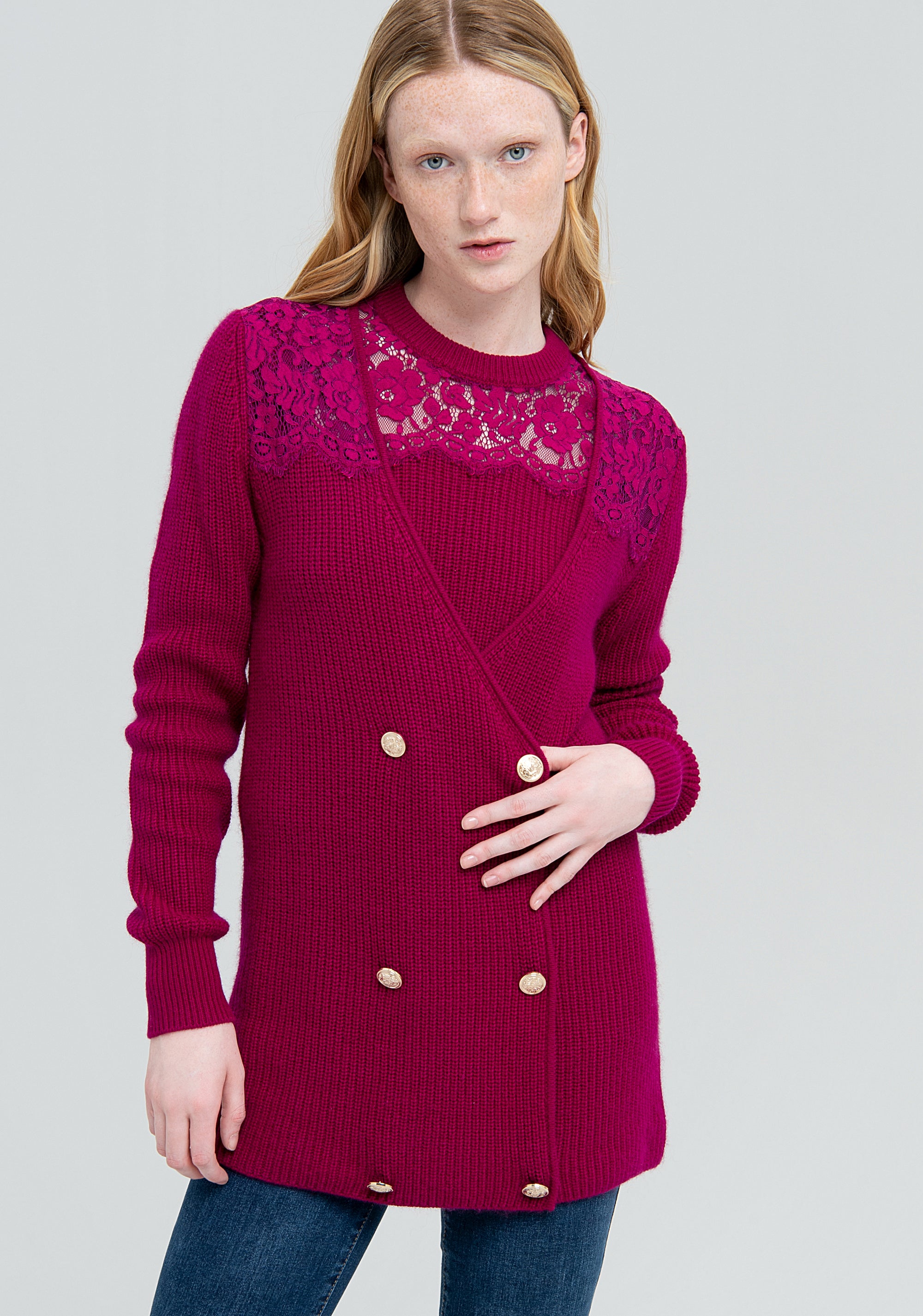 Cardigan Donna Cotone Manica 3/4