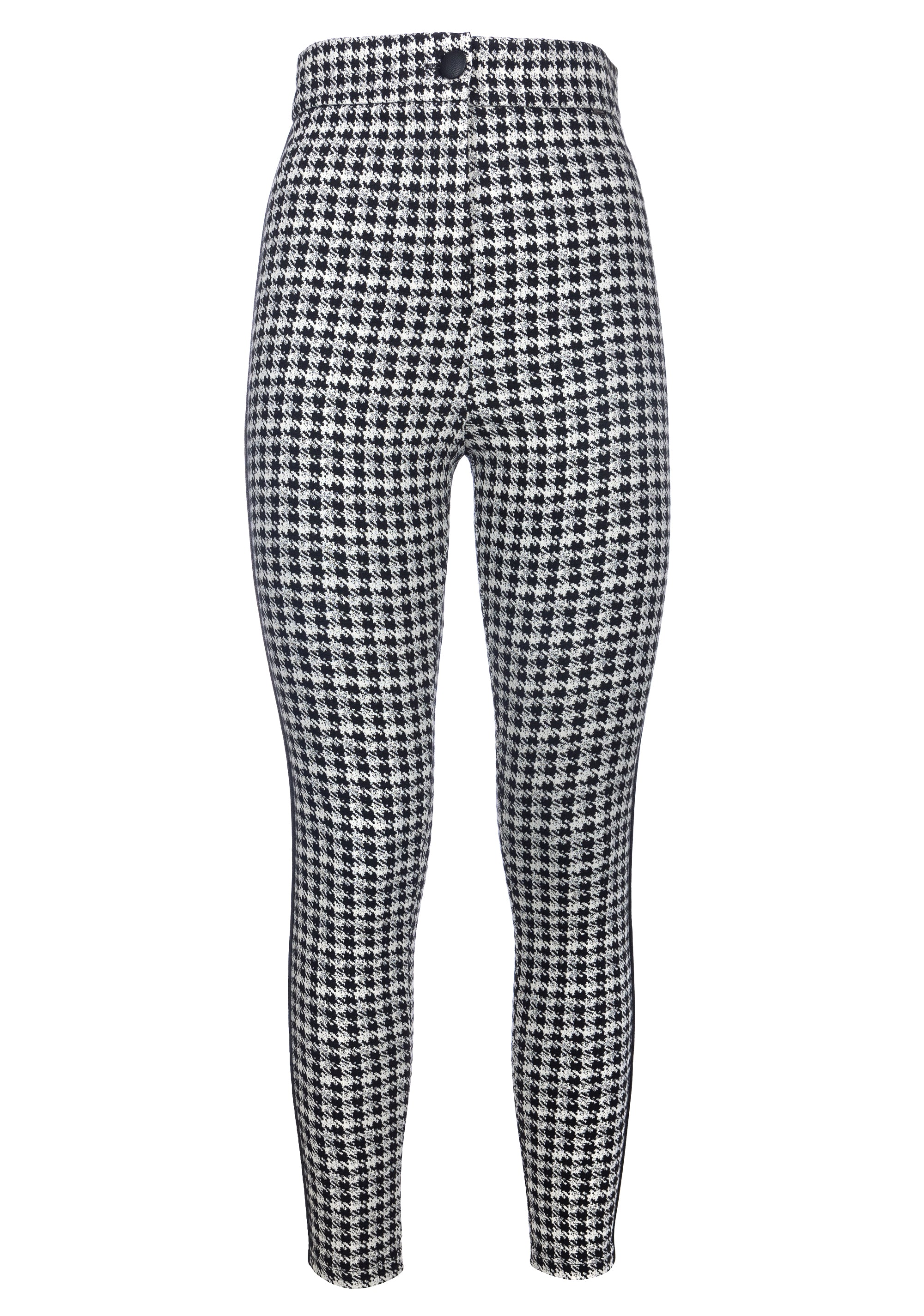 Leggings skinny in fantasia pied de poule