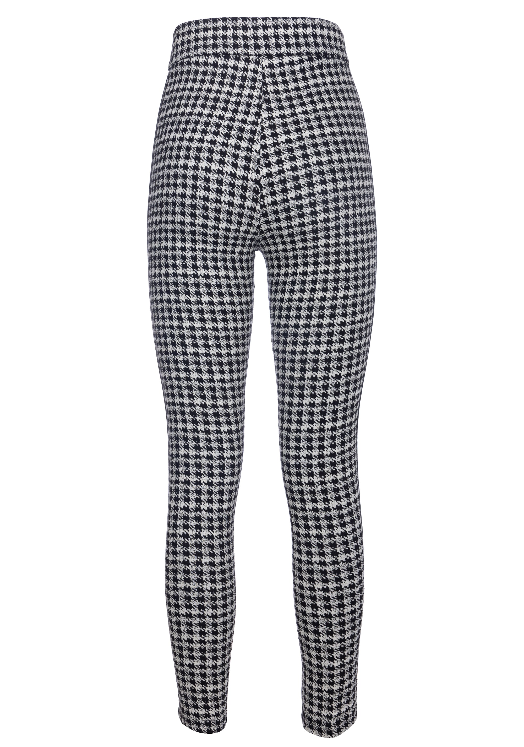 Leggings skinny in fantasia pied de poule