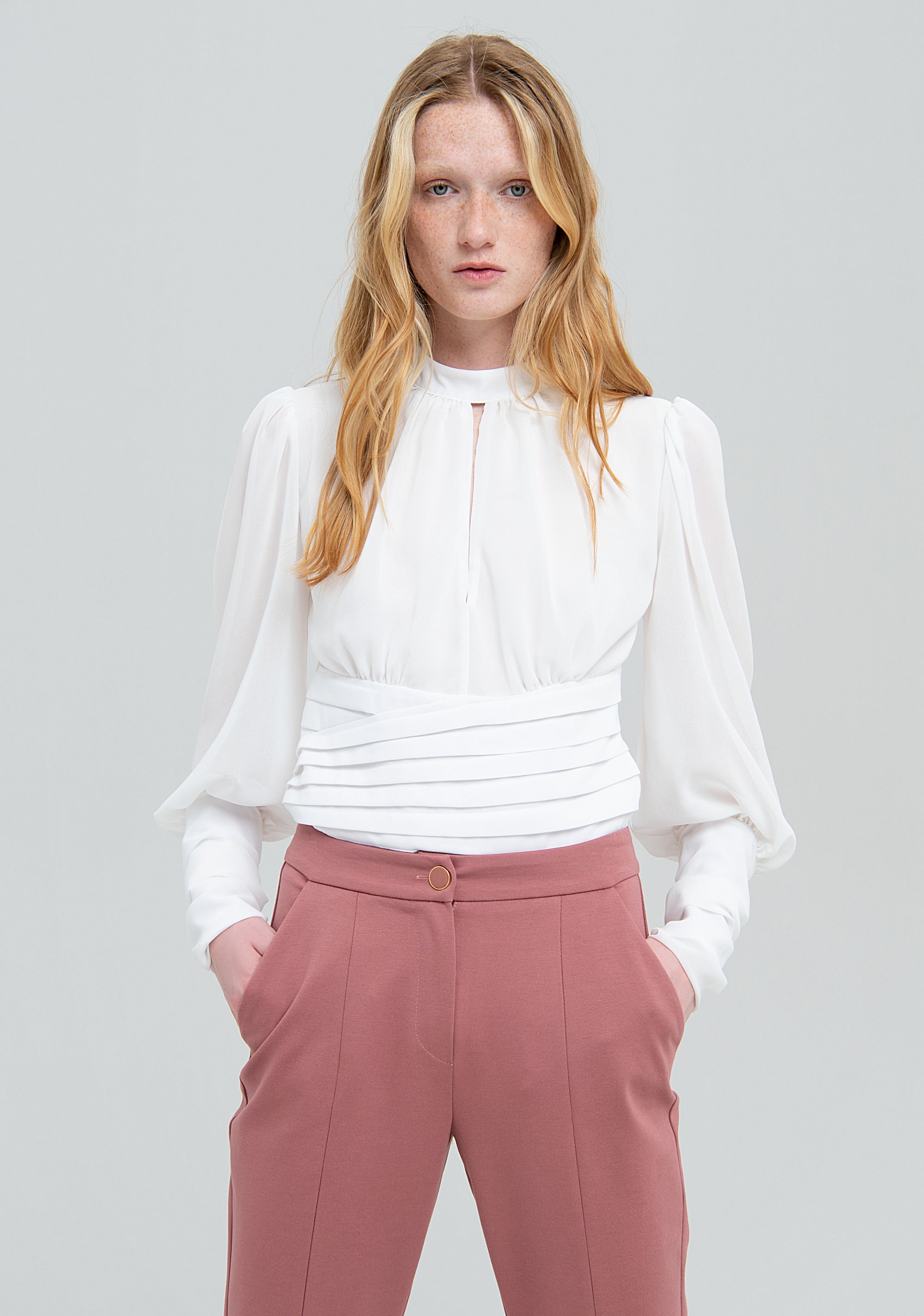 Pantalone palazzo ampio in punto milano