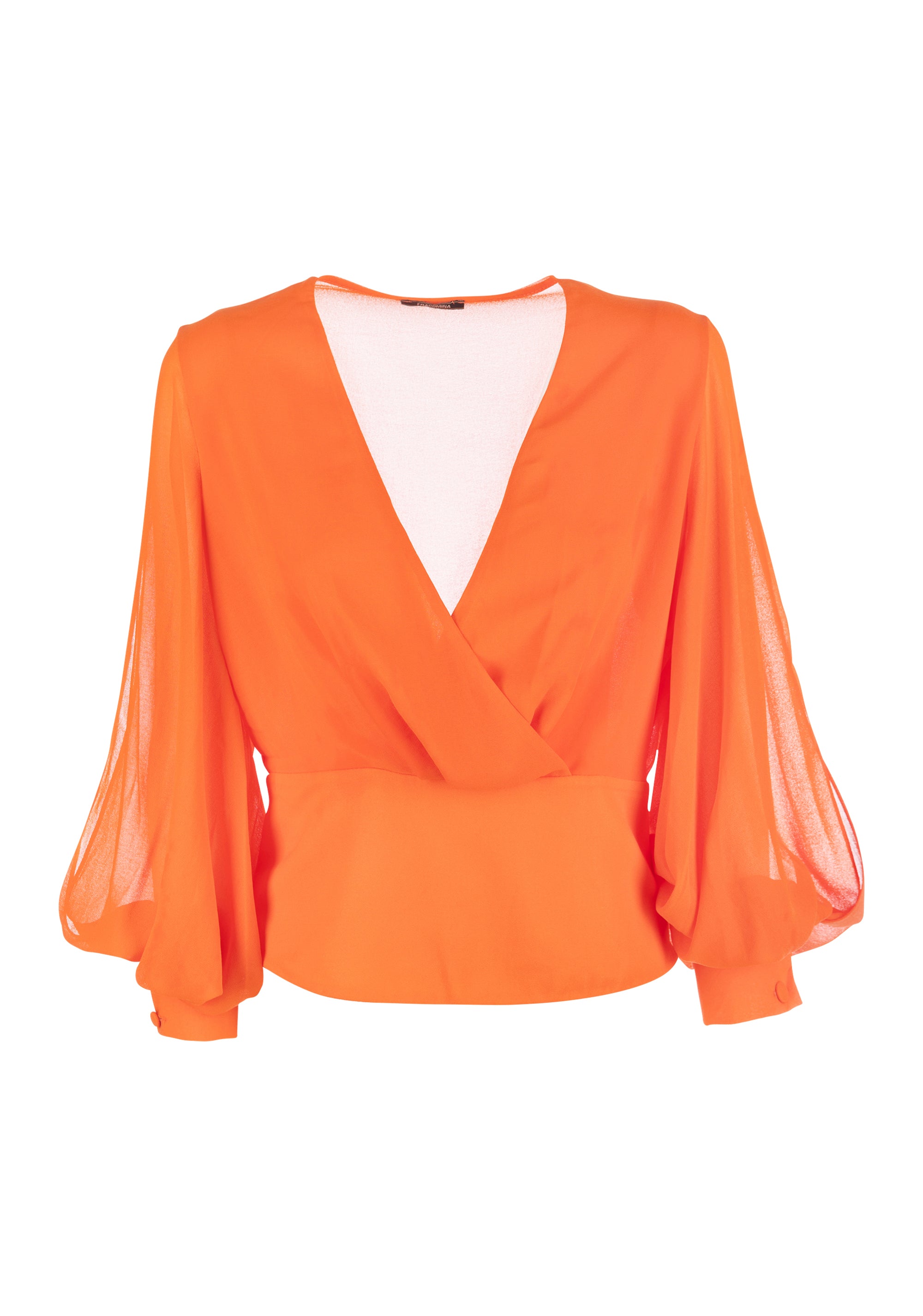 Blusa regular in georgette