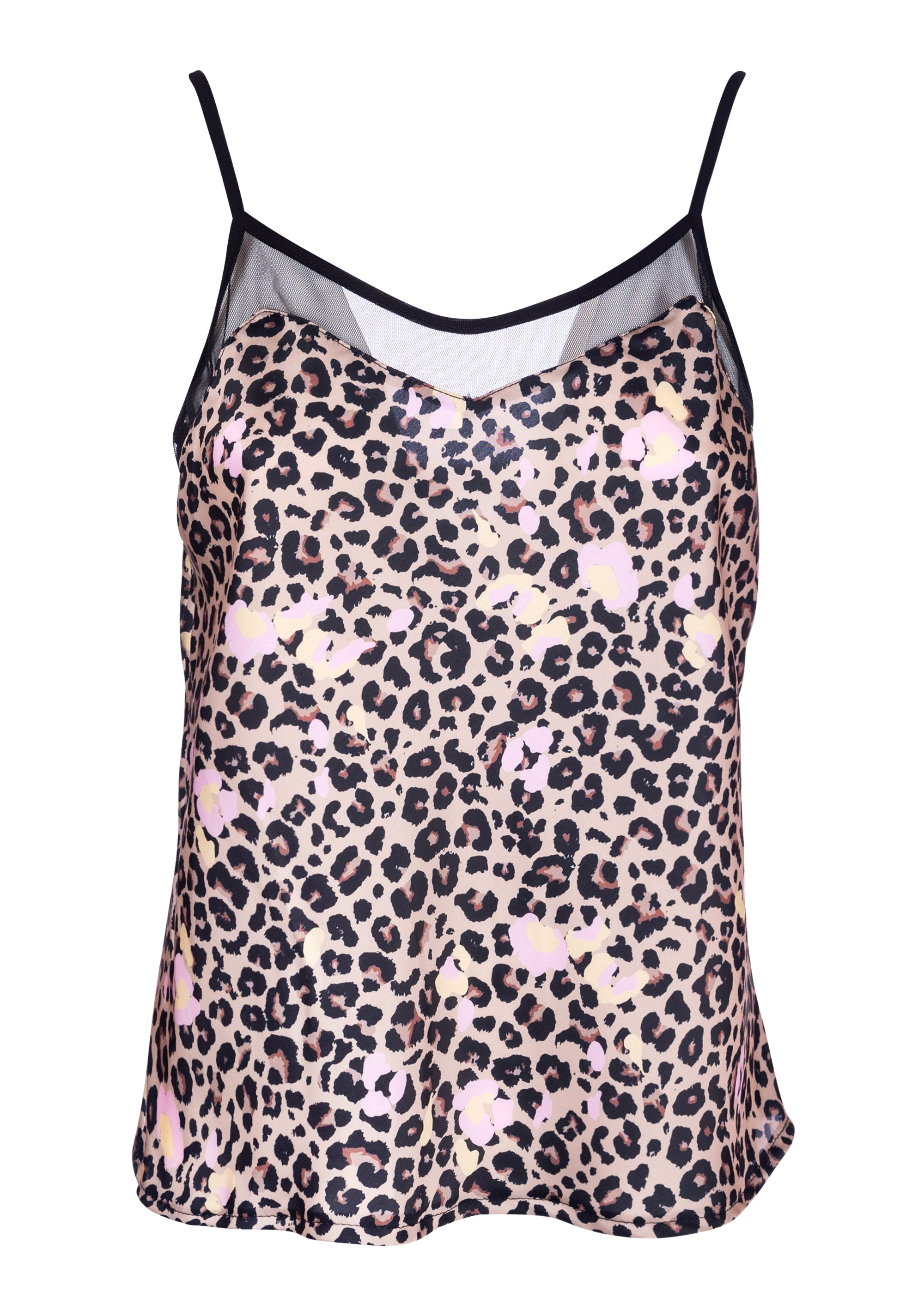 Top senza maniche in fantasia animalier