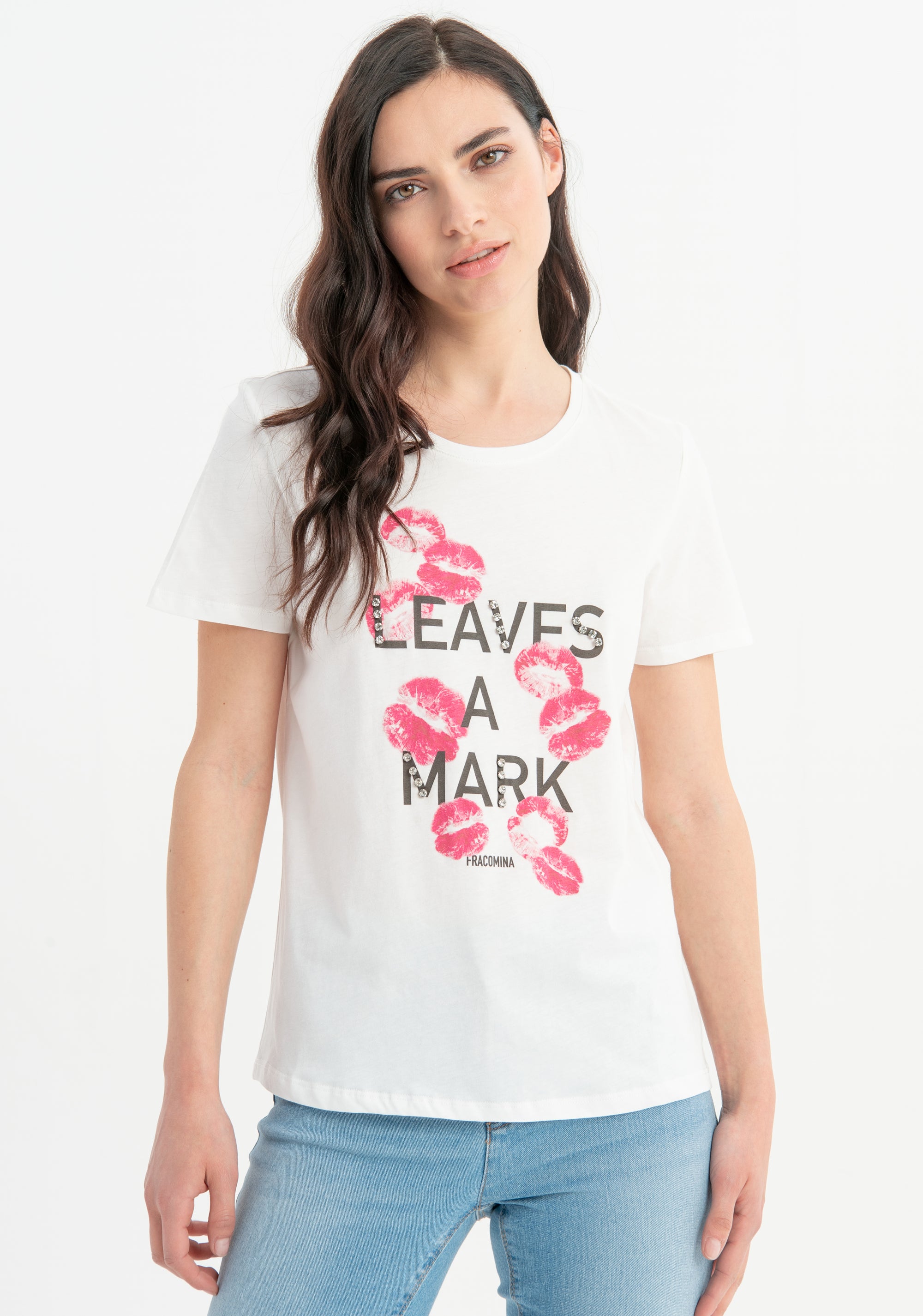 T-shirt regular in jersey di cotone