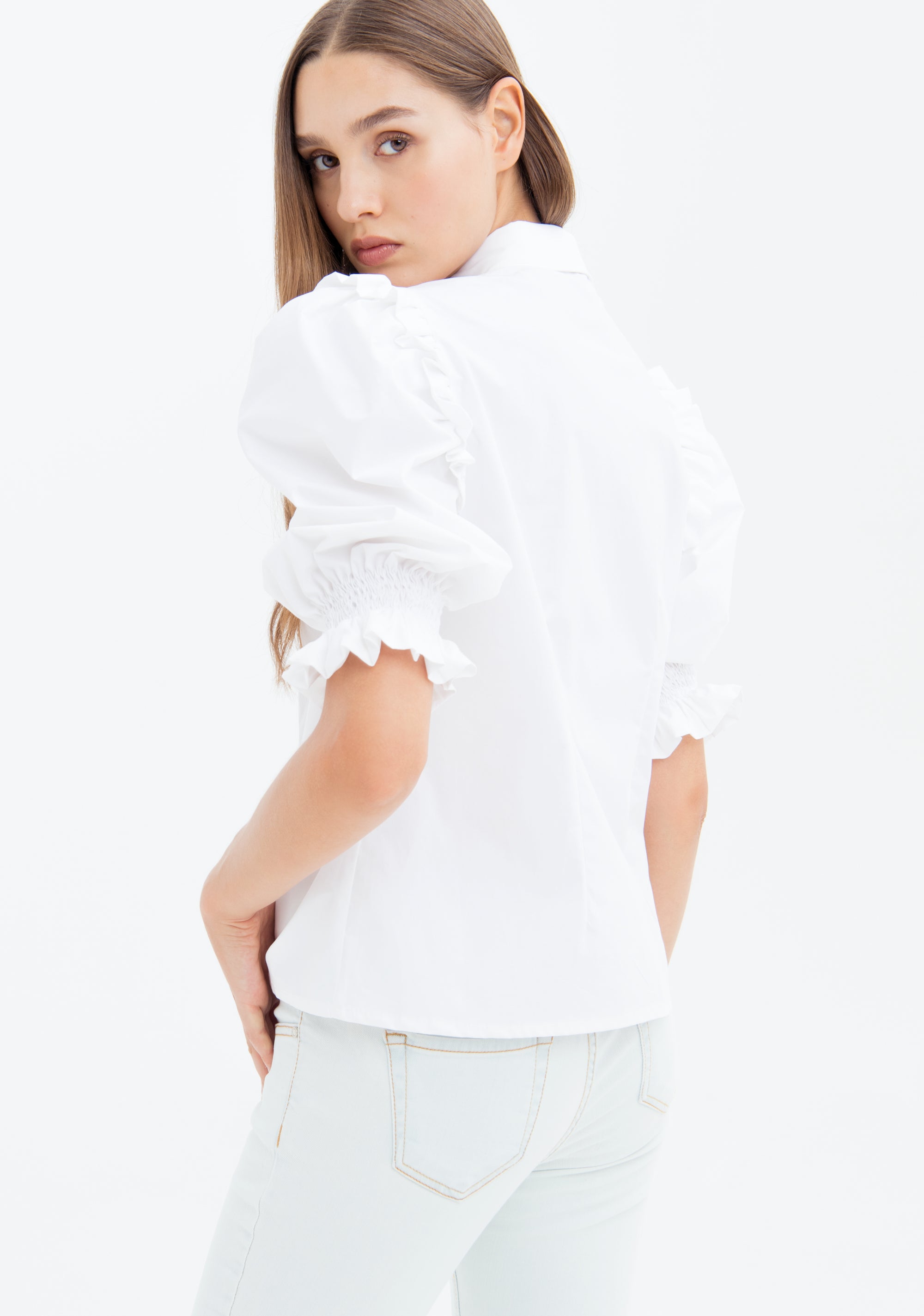 Camicia regular in popeline