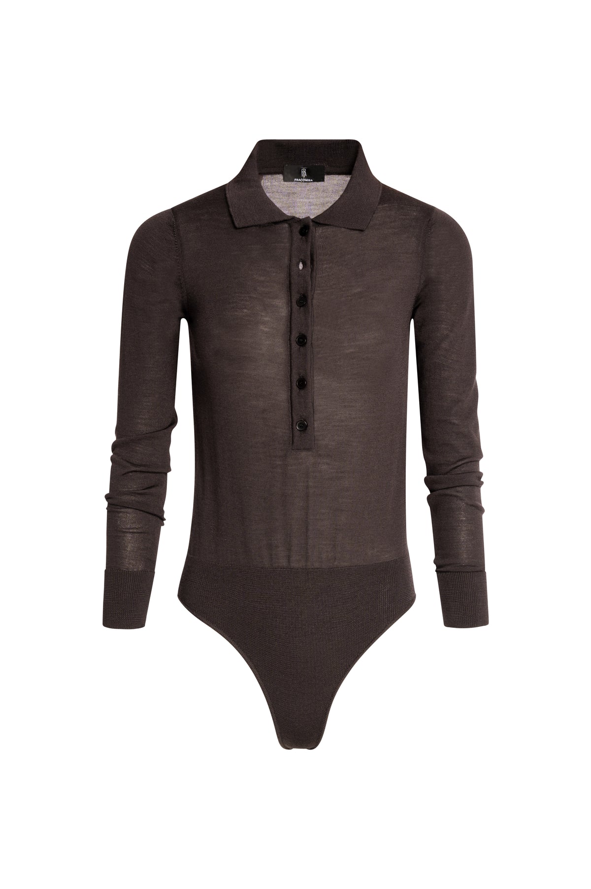 Body slim in maglia in lana merinos B126WT5033K56701 FRACOMINA