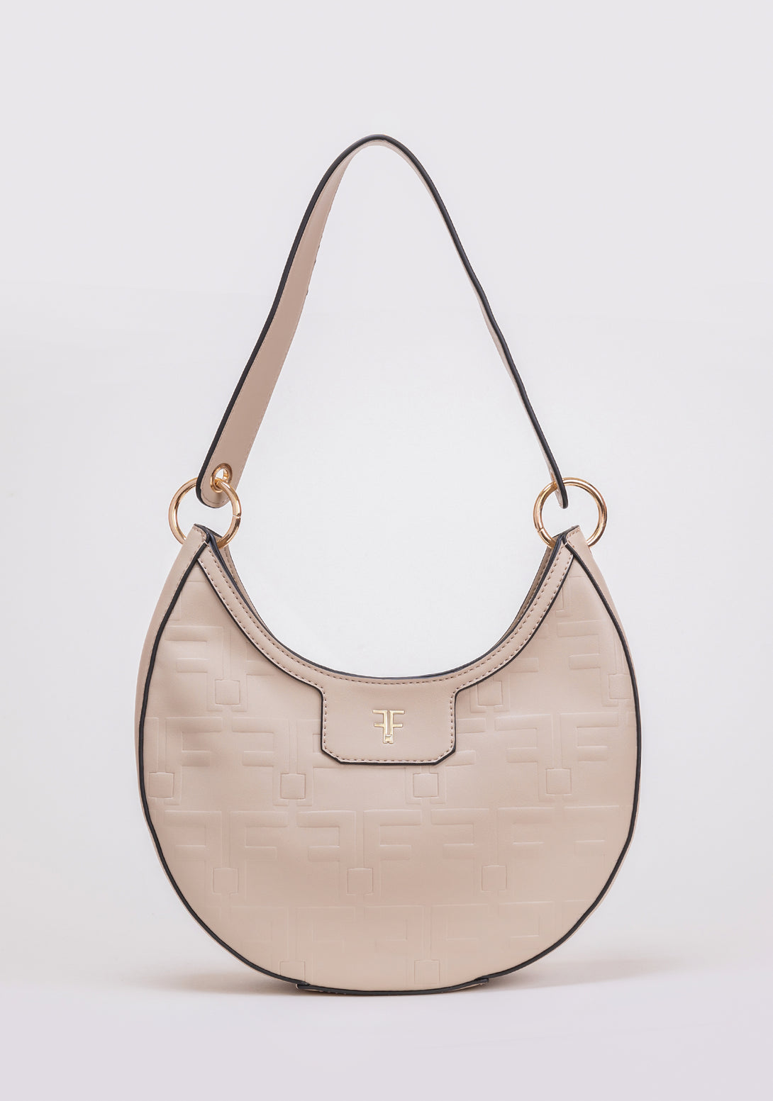 Borsa hobo in eco pelle con logo FA000B3005P411T0 FRACOMINA