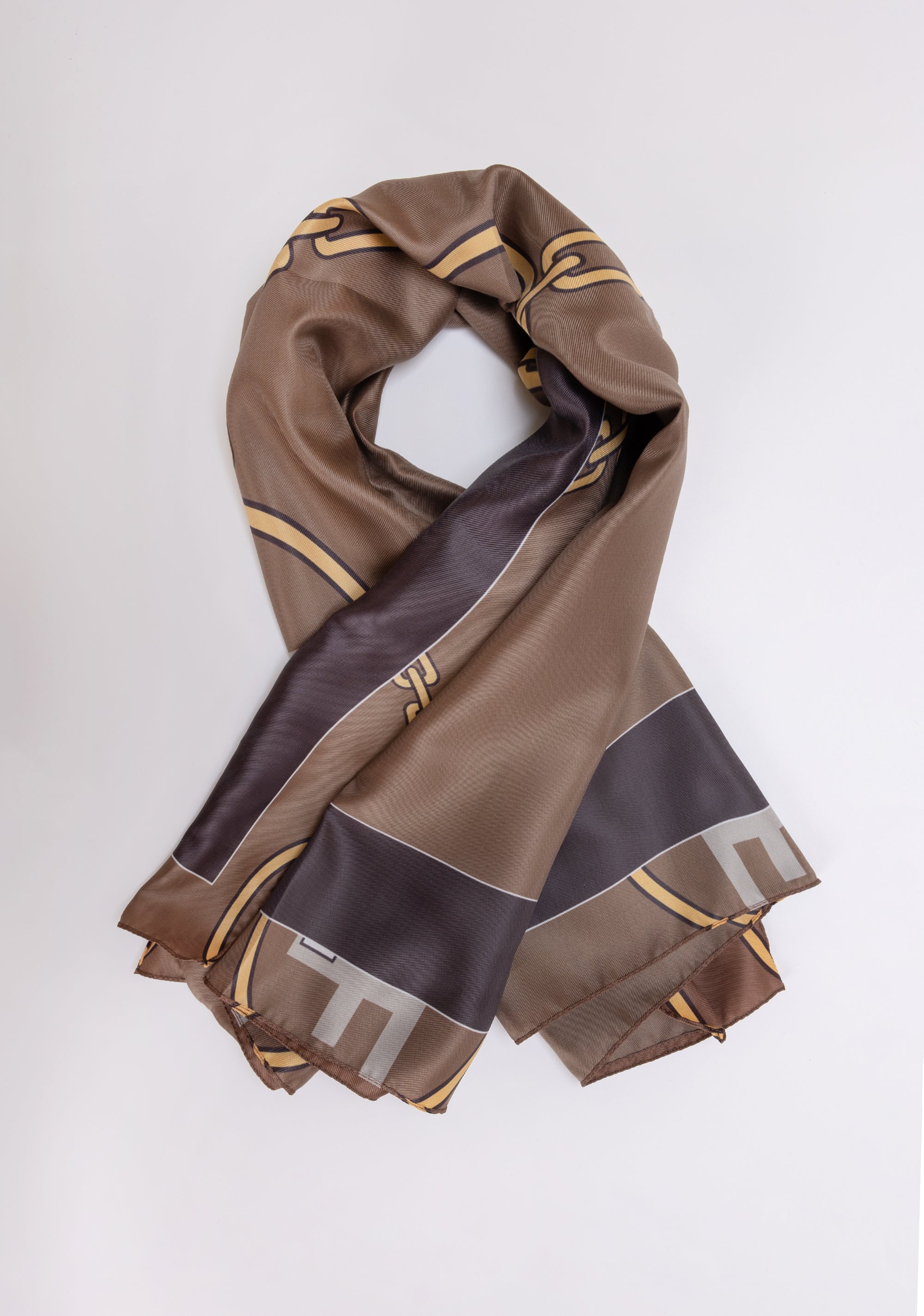 Foulard in fantasia multicolore con logo FA23WA3002W619R8 Fracomina