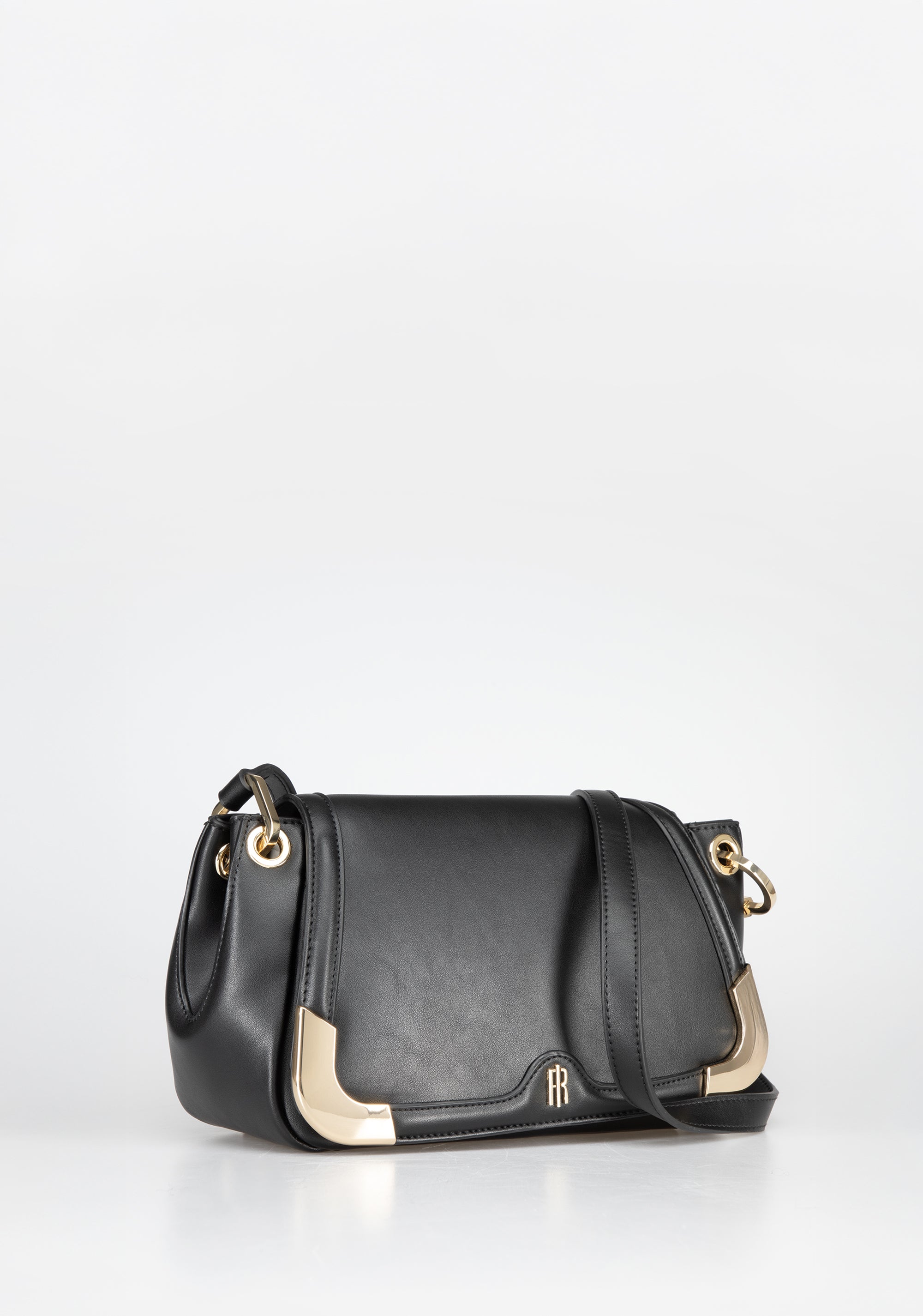 Borsa a Tracolla Elegante con Dettagli Metallici Dorati