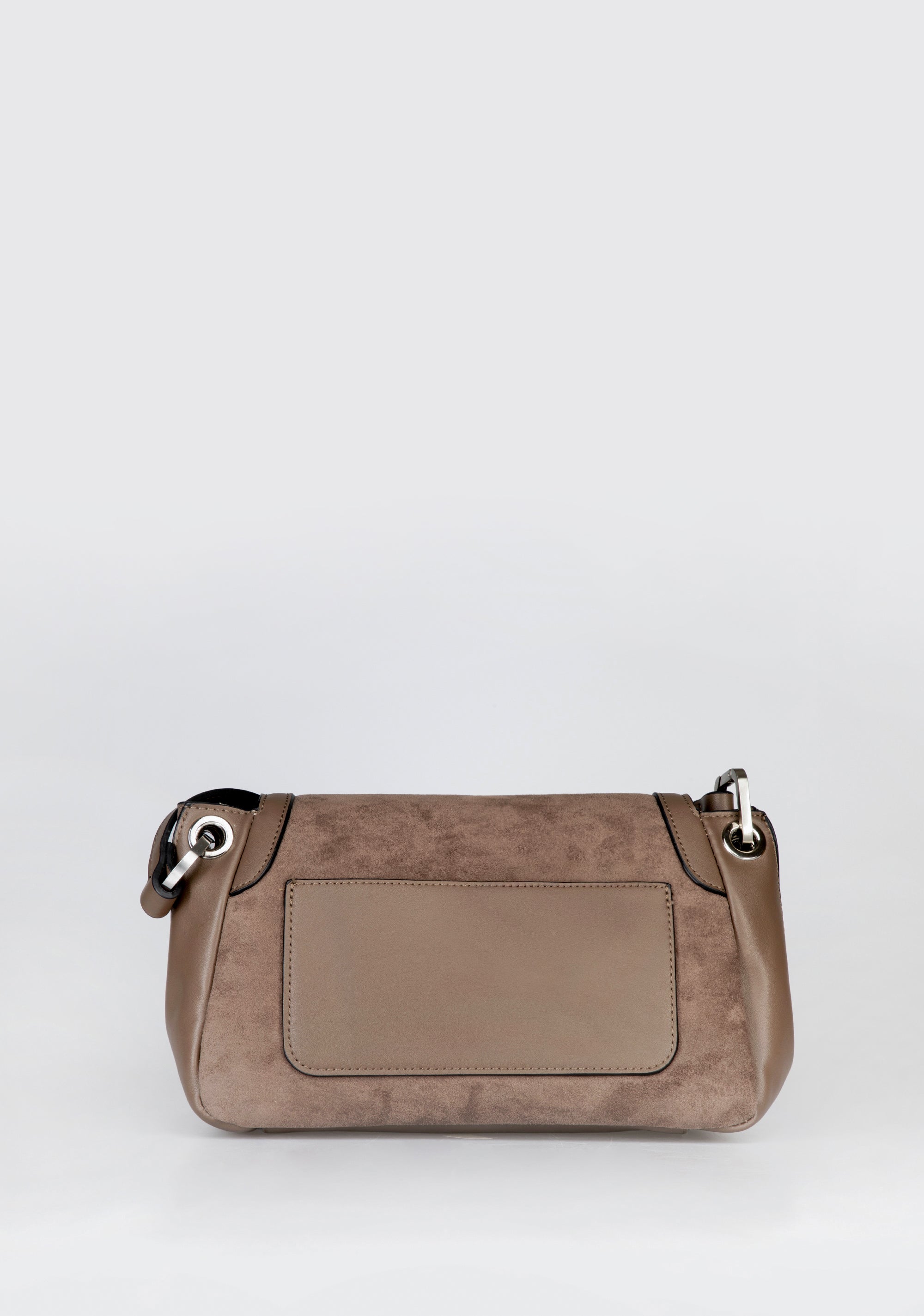 Borsa a Tracolla Elegante con Dettagli Metallici Argentati