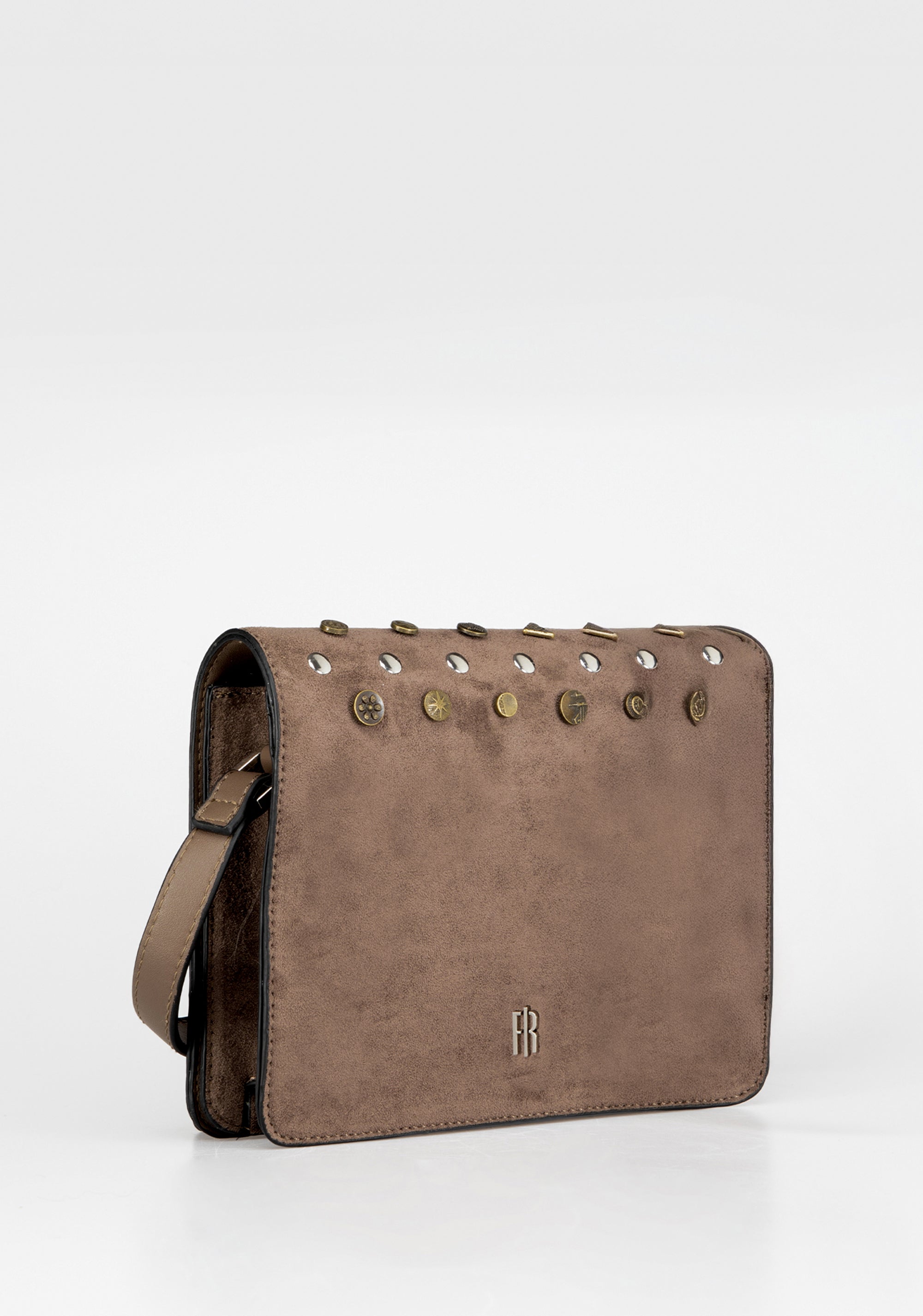 Borsa Clutch tracolla con Borchie Assortite