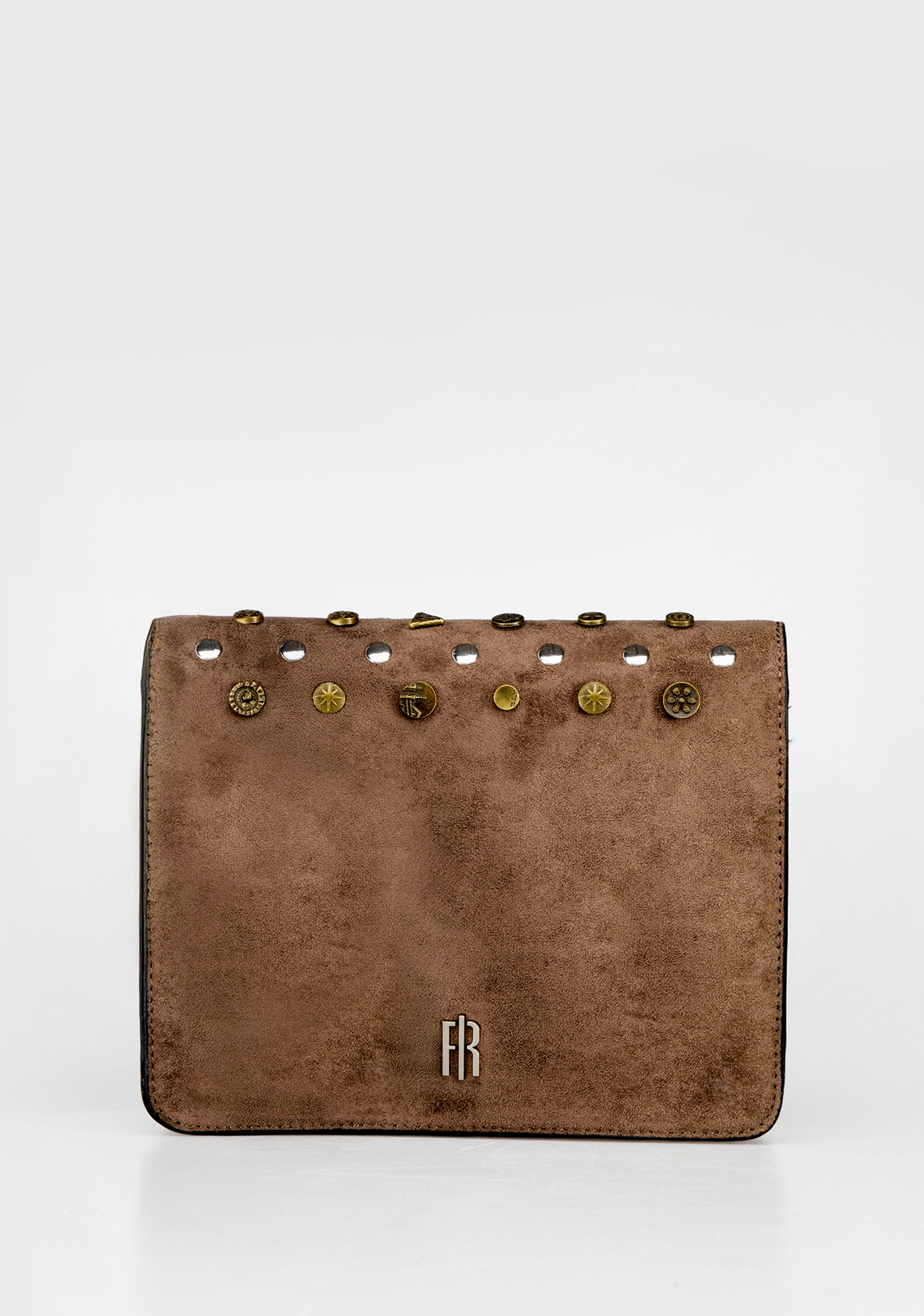 Borsa Clutch tracolla con Borchie Assortite