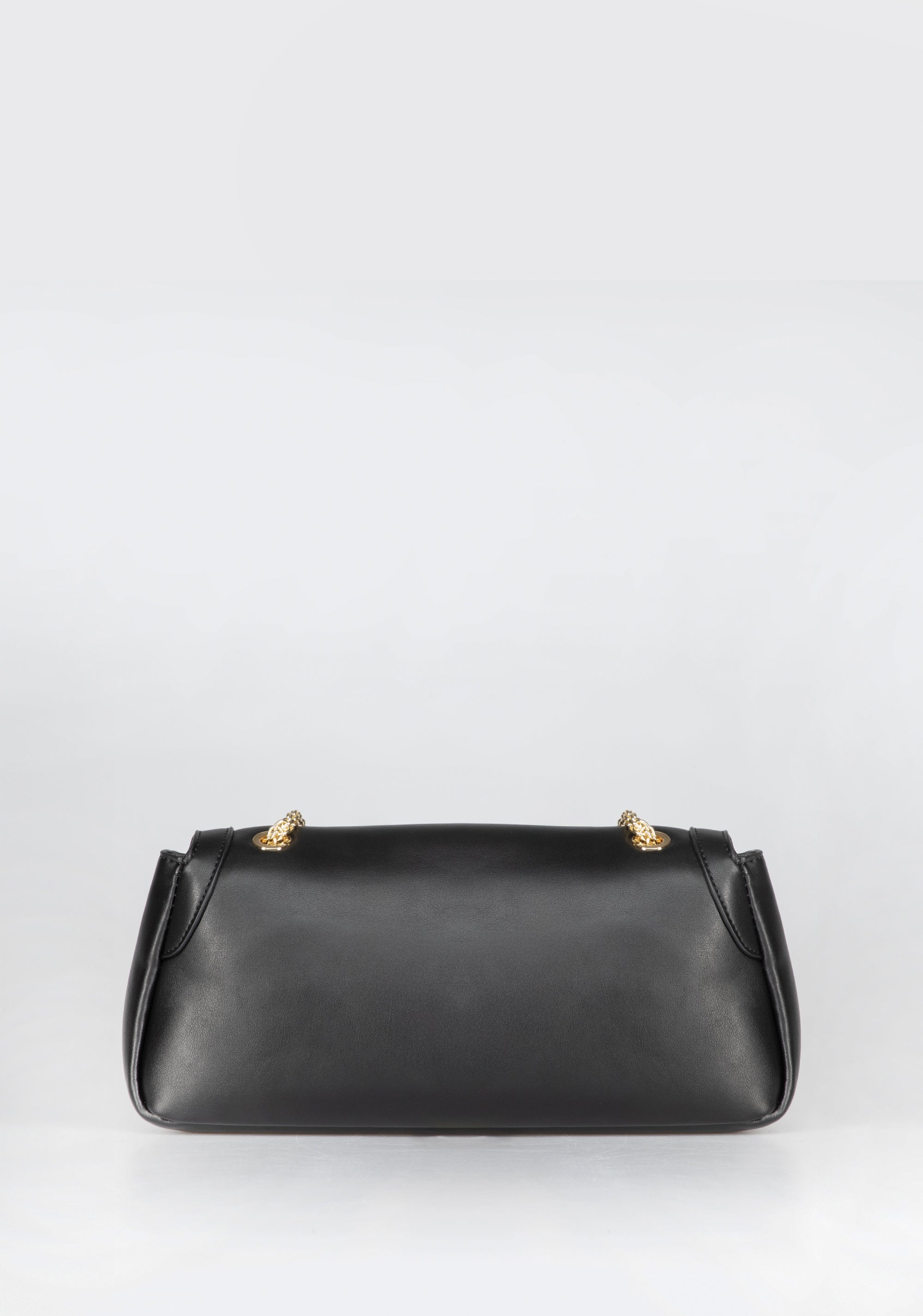 Borsa Clutch con Dettagli Metallici e Catena Dorata