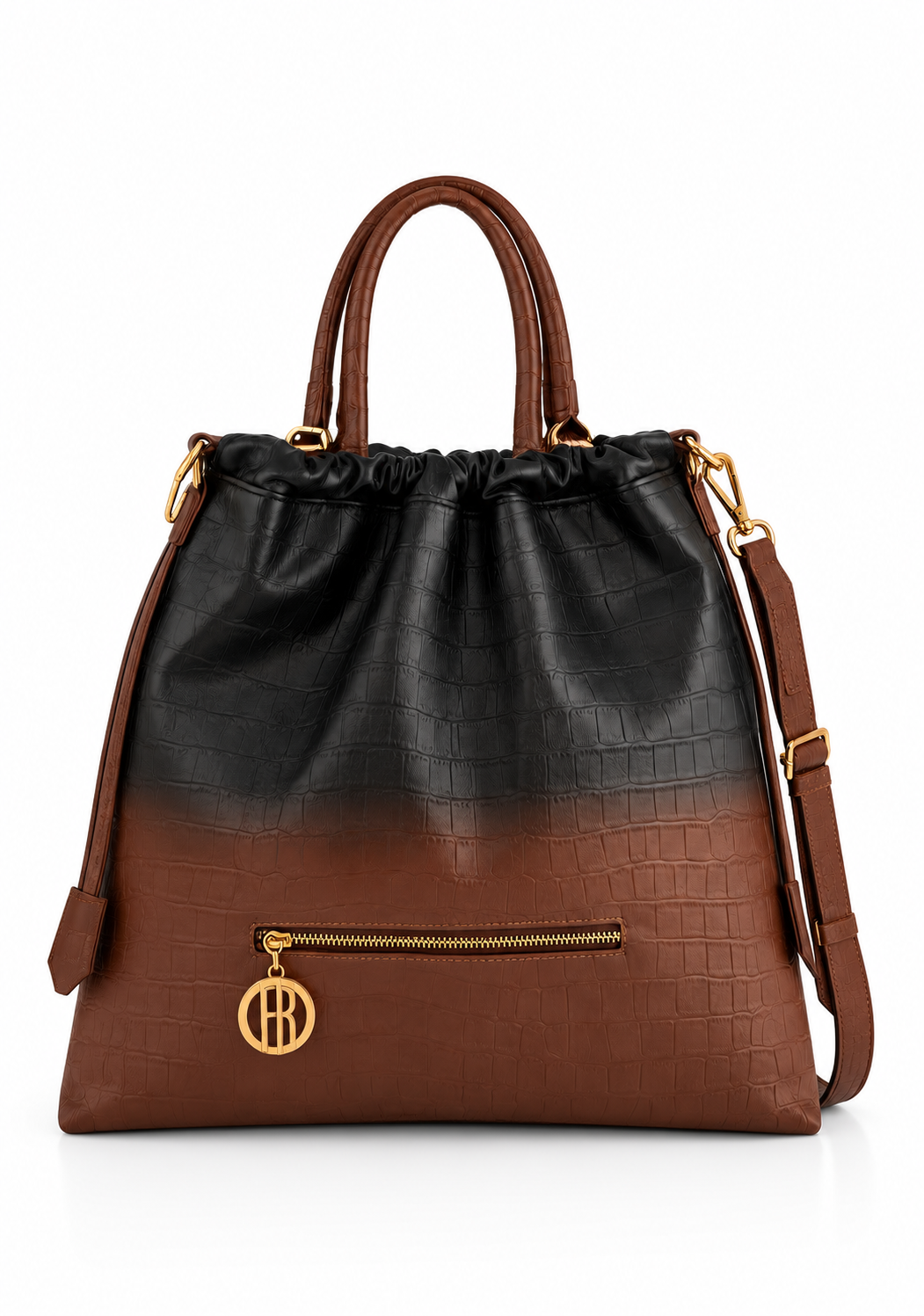 Borsa tote bag in finta pelle con stampa cocco FB26WB1001P430Q1 FRACOMINA