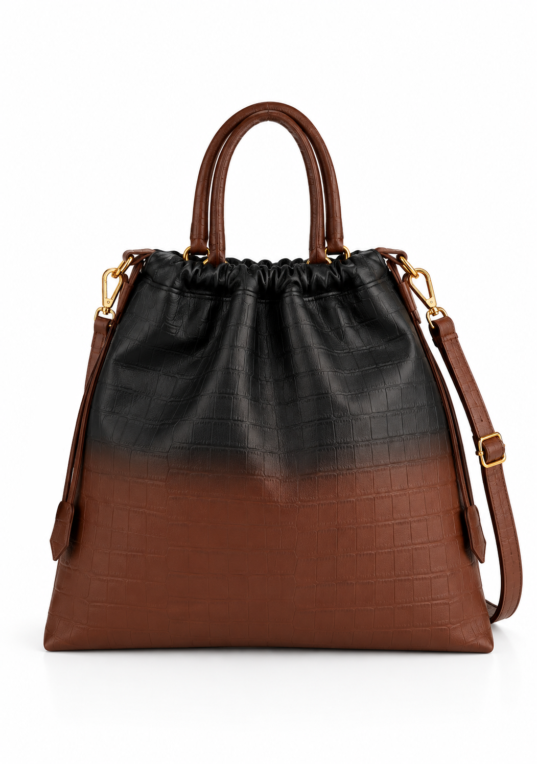 Borsa tote bag in finta pelle con stampa cocco FB26WB1001P430Q1 FRACOMINA