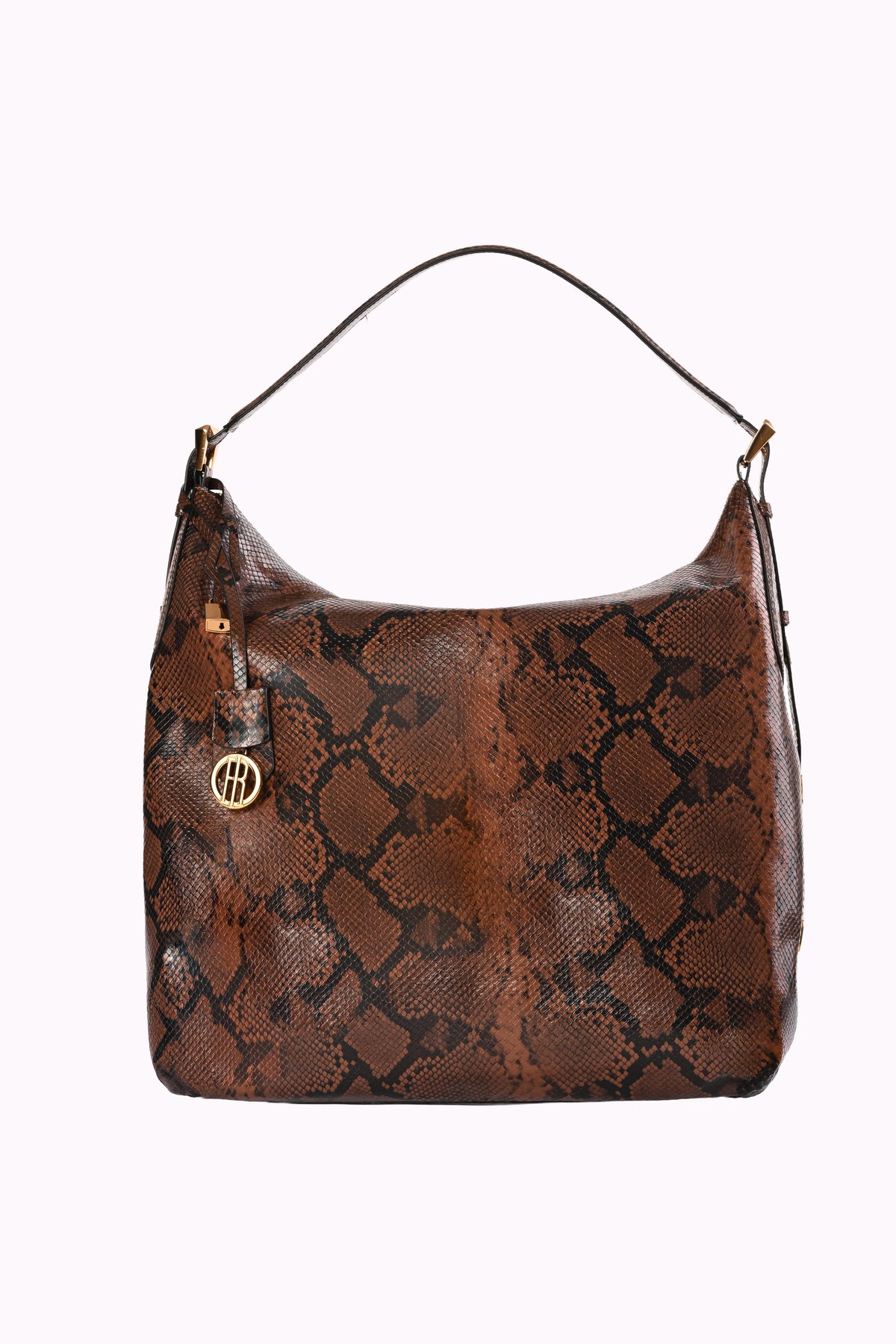 Borsa a spalla grande in finta pelle con stampa animalier FB26WBA003P46801 FRACOMINA
