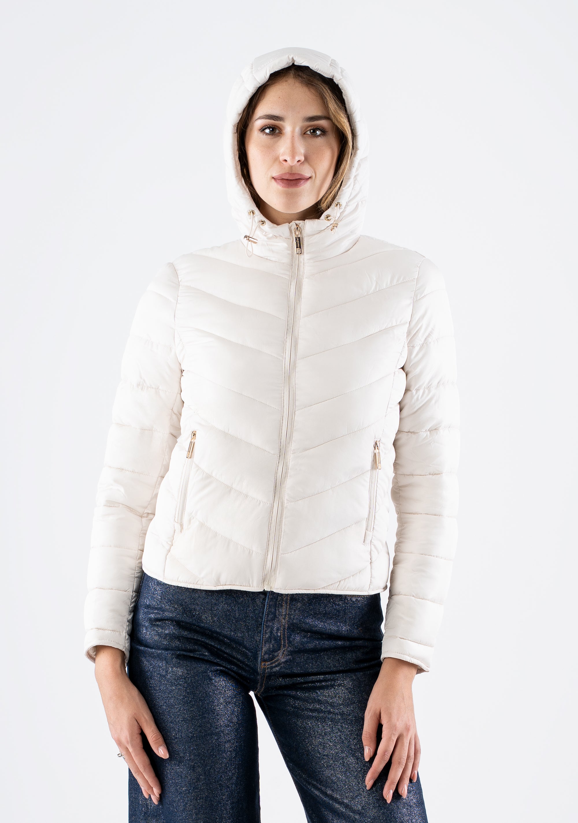 Piumino Leggero con Zip e Tasche