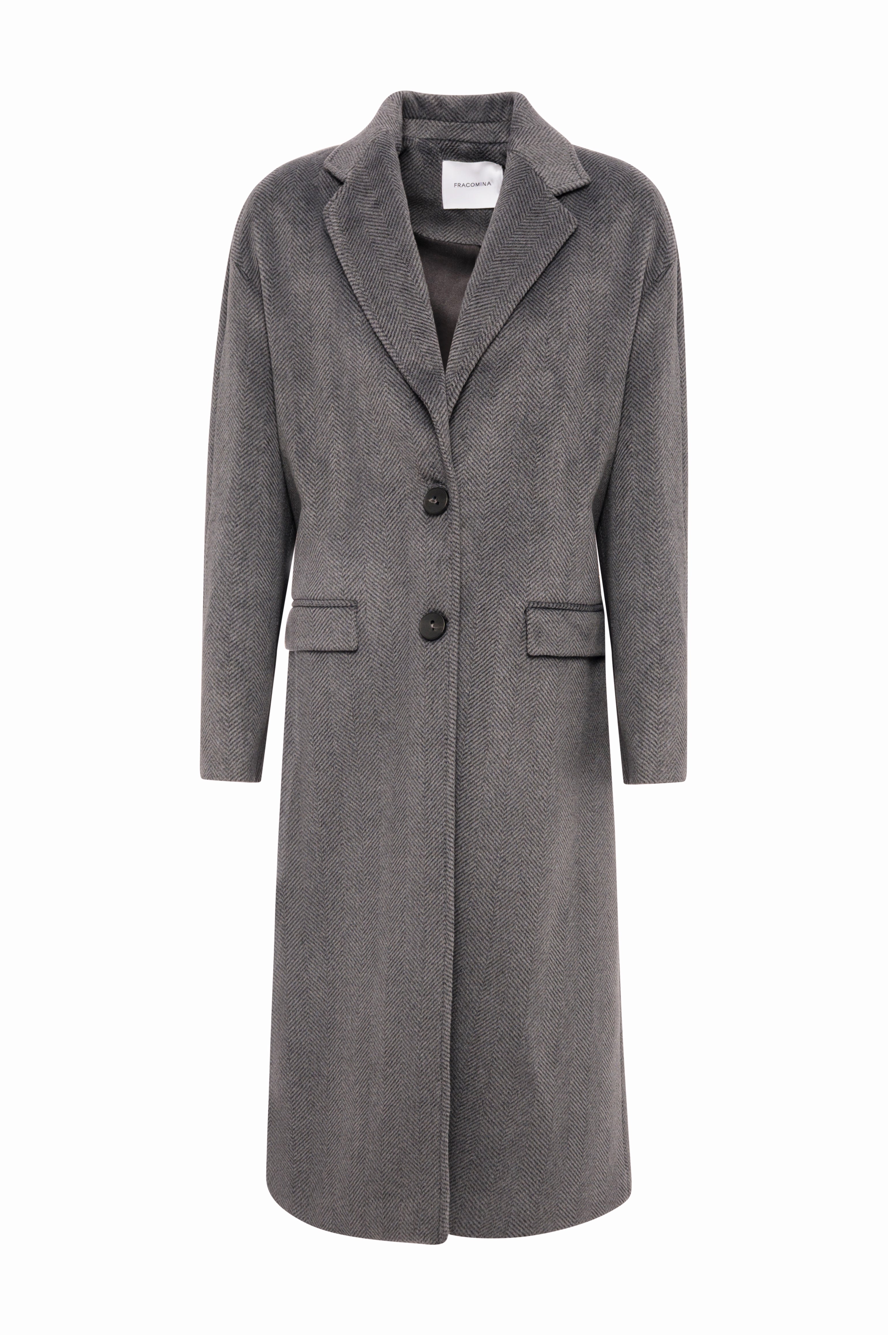 Cappotto Lungo a Spina di Pesce FI25WC1006W65901 FRACOMINA